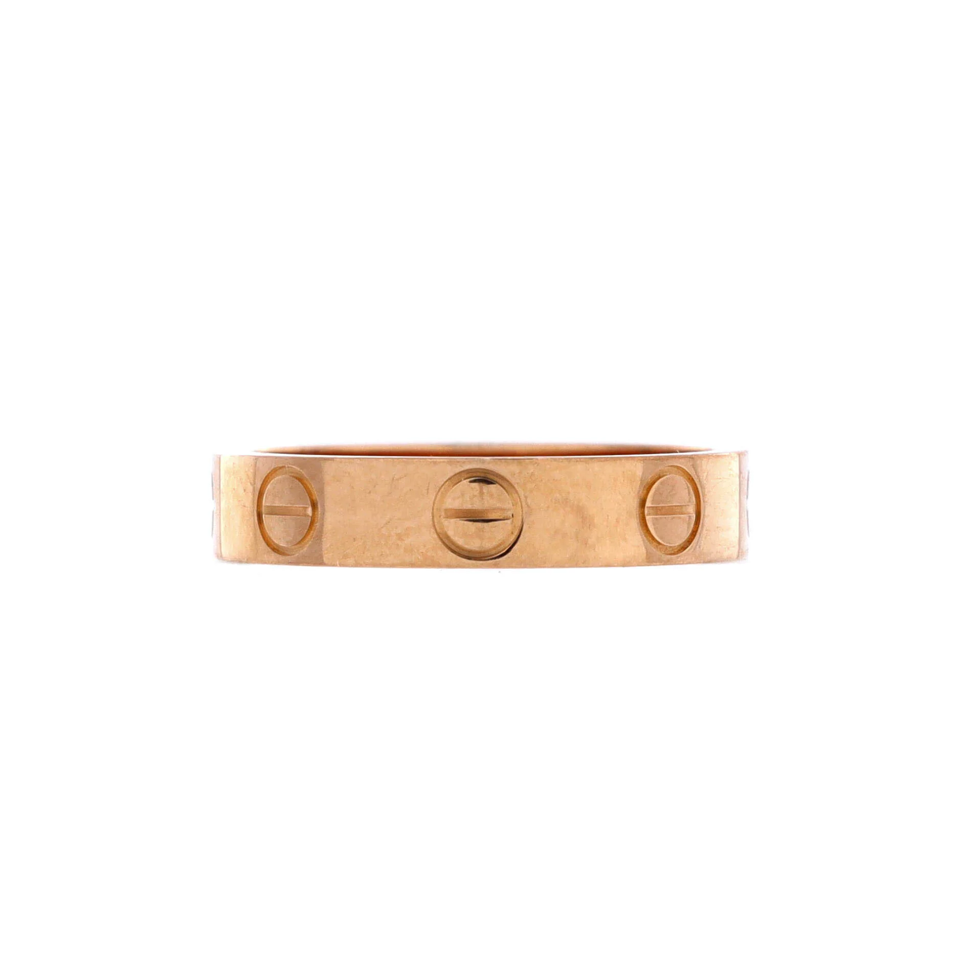 Love Wedding Band Ring 18K Rose Gold