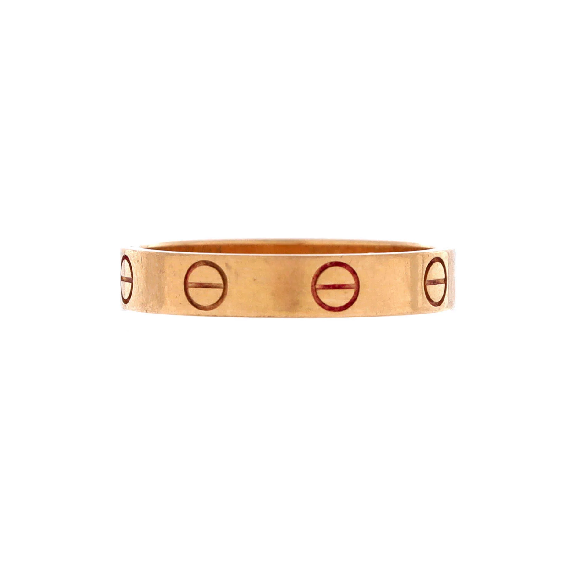 Love Wedding Band Ring 18K Rose Gold - Image 3
