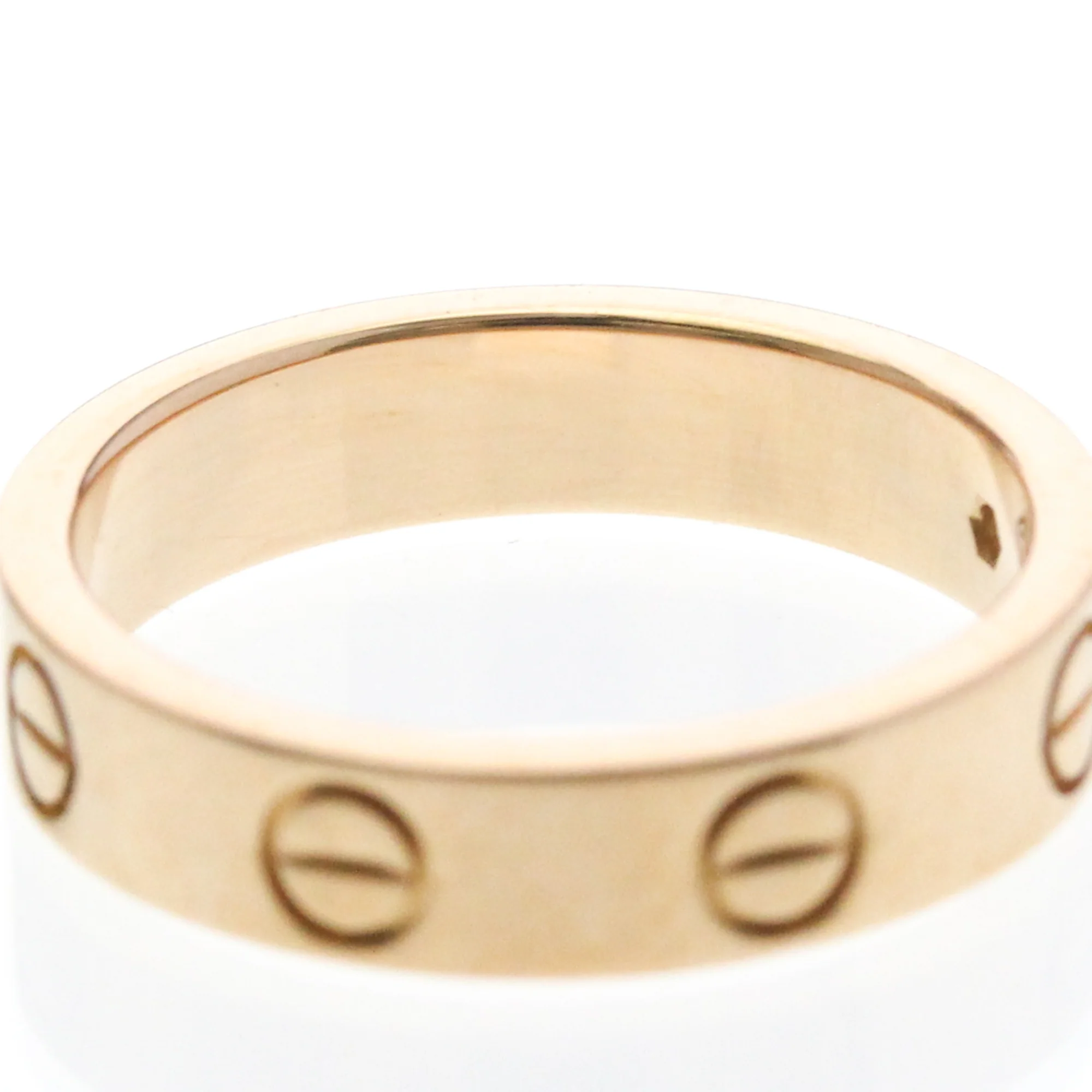 Mini Band Ring 18K Rose Gold With Diamond - Image 7