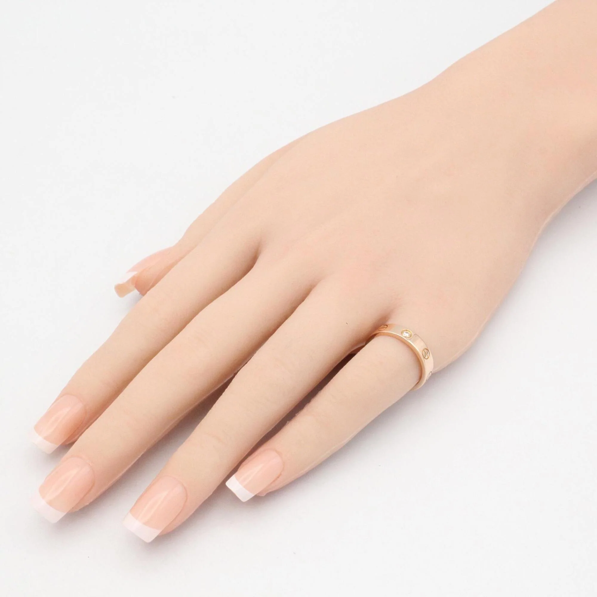 Mini Ring 18K Rose Gold with Diamond - Image 7