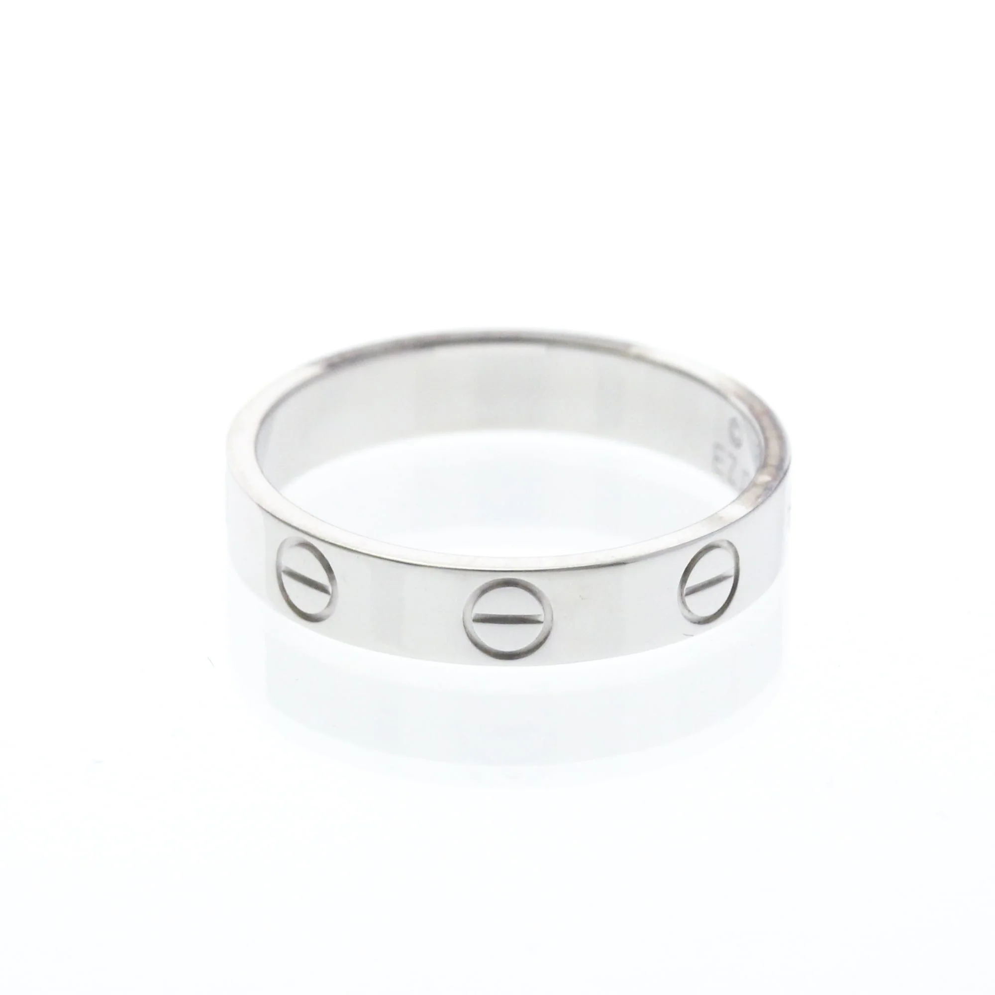 Mini Ring 18K White Gold with Diamond - Image 2