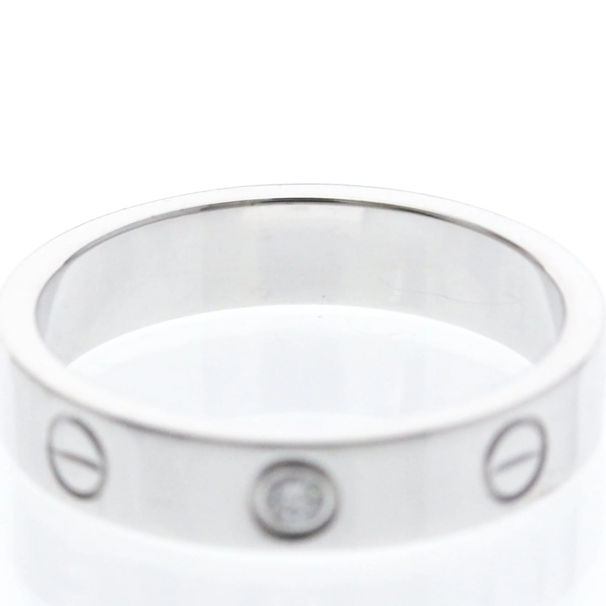 Mini Ring 18K White Gold with Diamond - Image 5