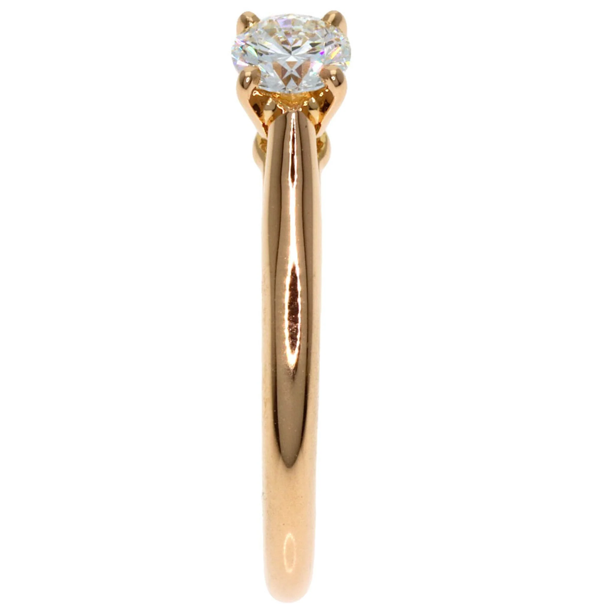 One Band Ring 18K Rose Gold with Diamond - Image 3