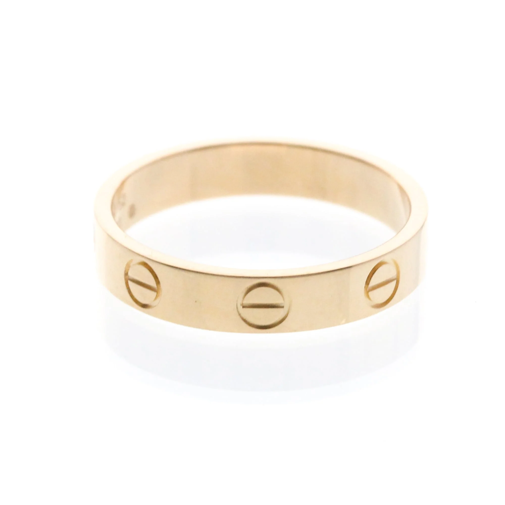 Ring 18K Rose Gold Mini with Diamond - Image 4
