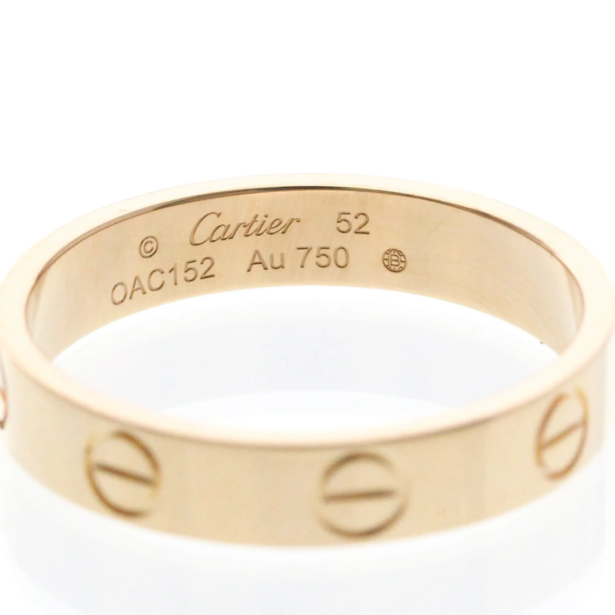 Ring 18K Rose Gold Mini with Diamond - Image 5