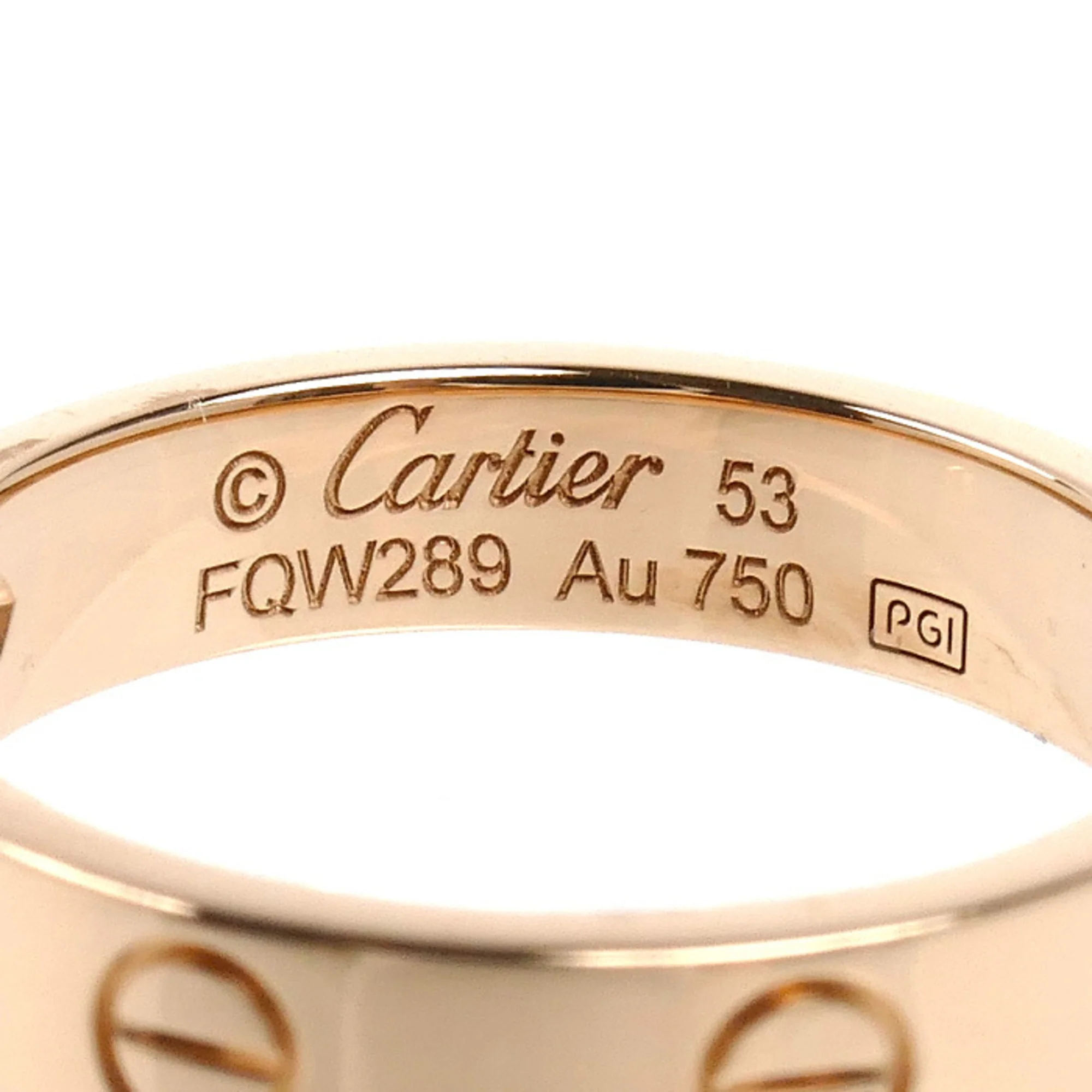 Ring 18K Rose Gold Mini with Diamond - Image 5