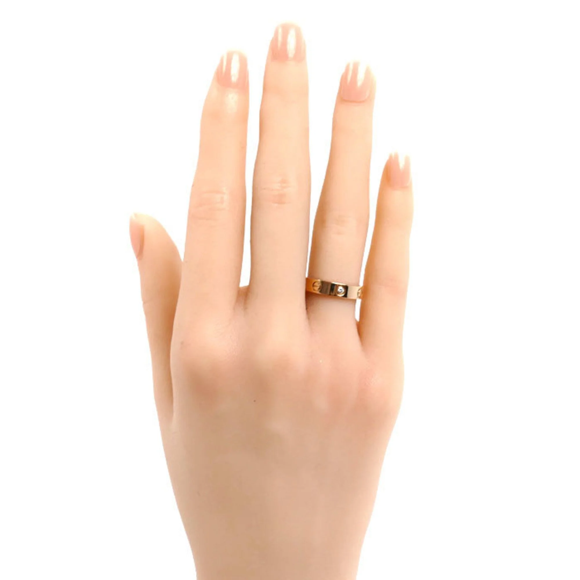 Ring 18K Rose Gold with Diamond Mini - Image 7