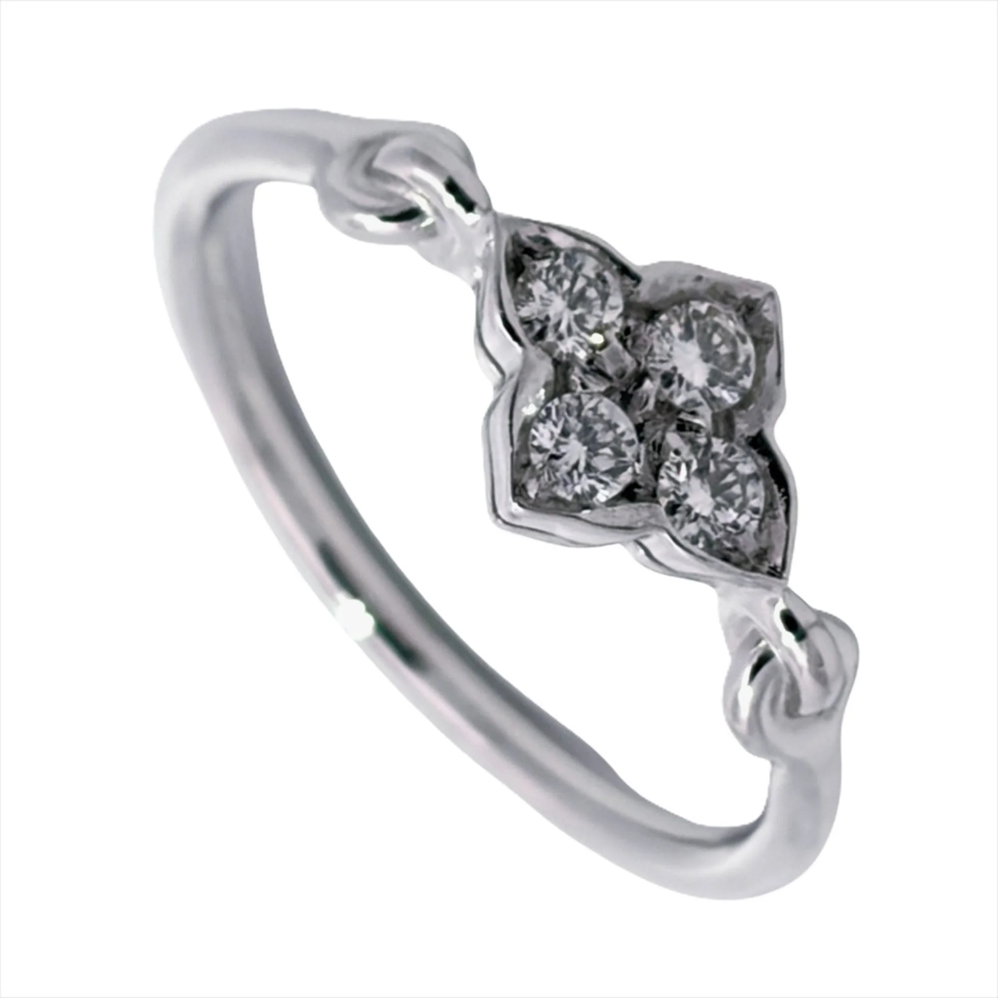 Ring 18K White Gold with Diamond