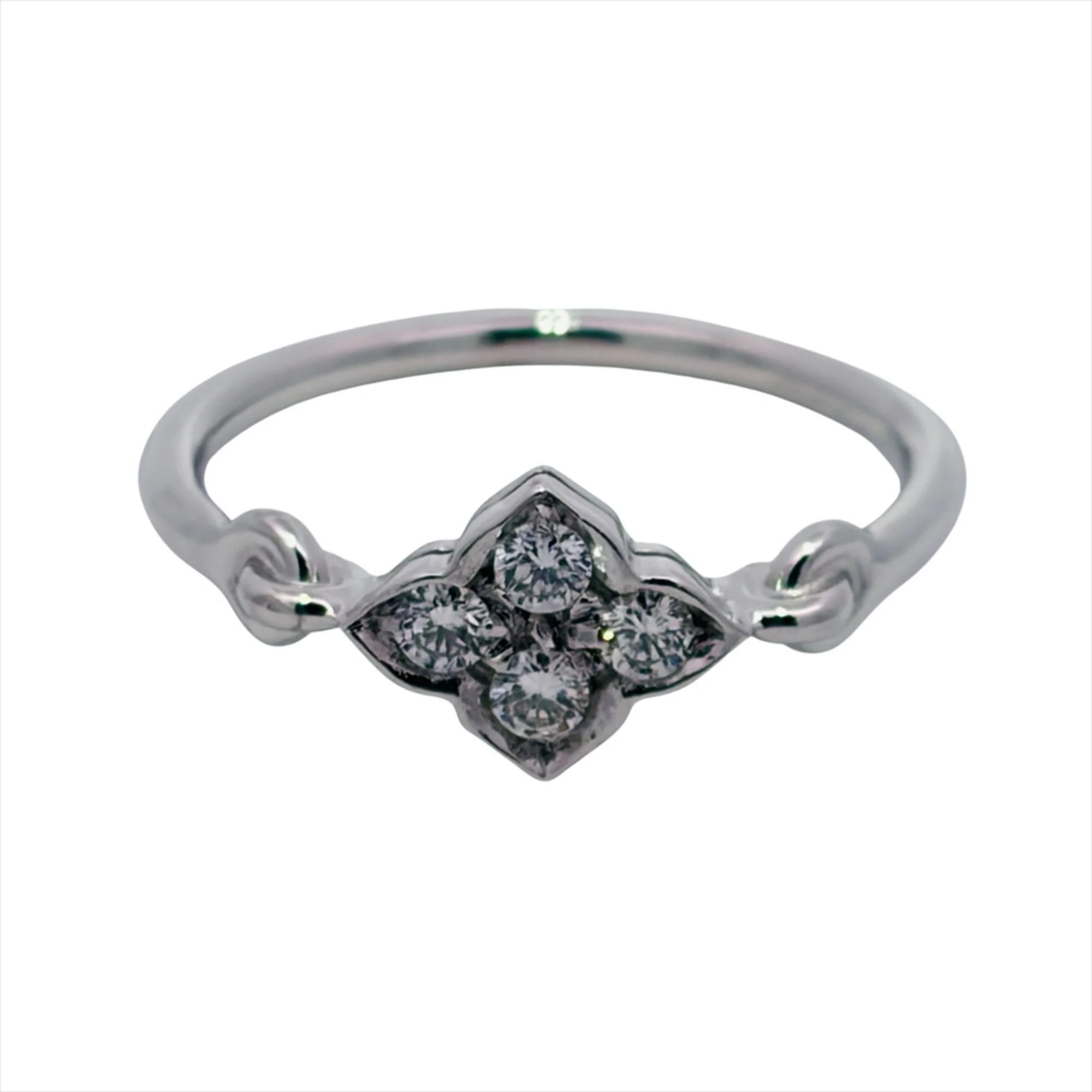 Ring 18K White Gold with Diamond - Image 2
