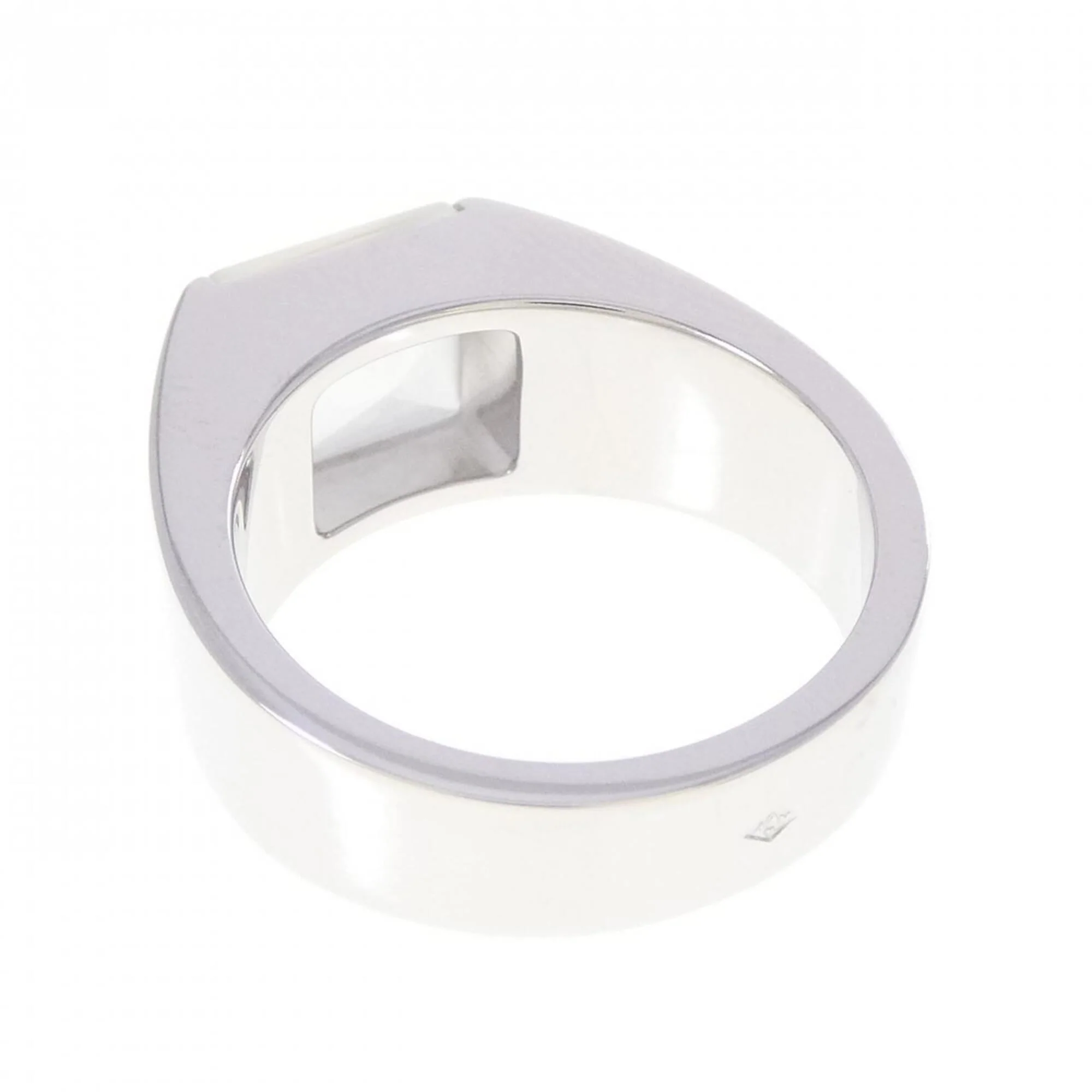 Ring 18K White Gold with Moonstone - Image 3