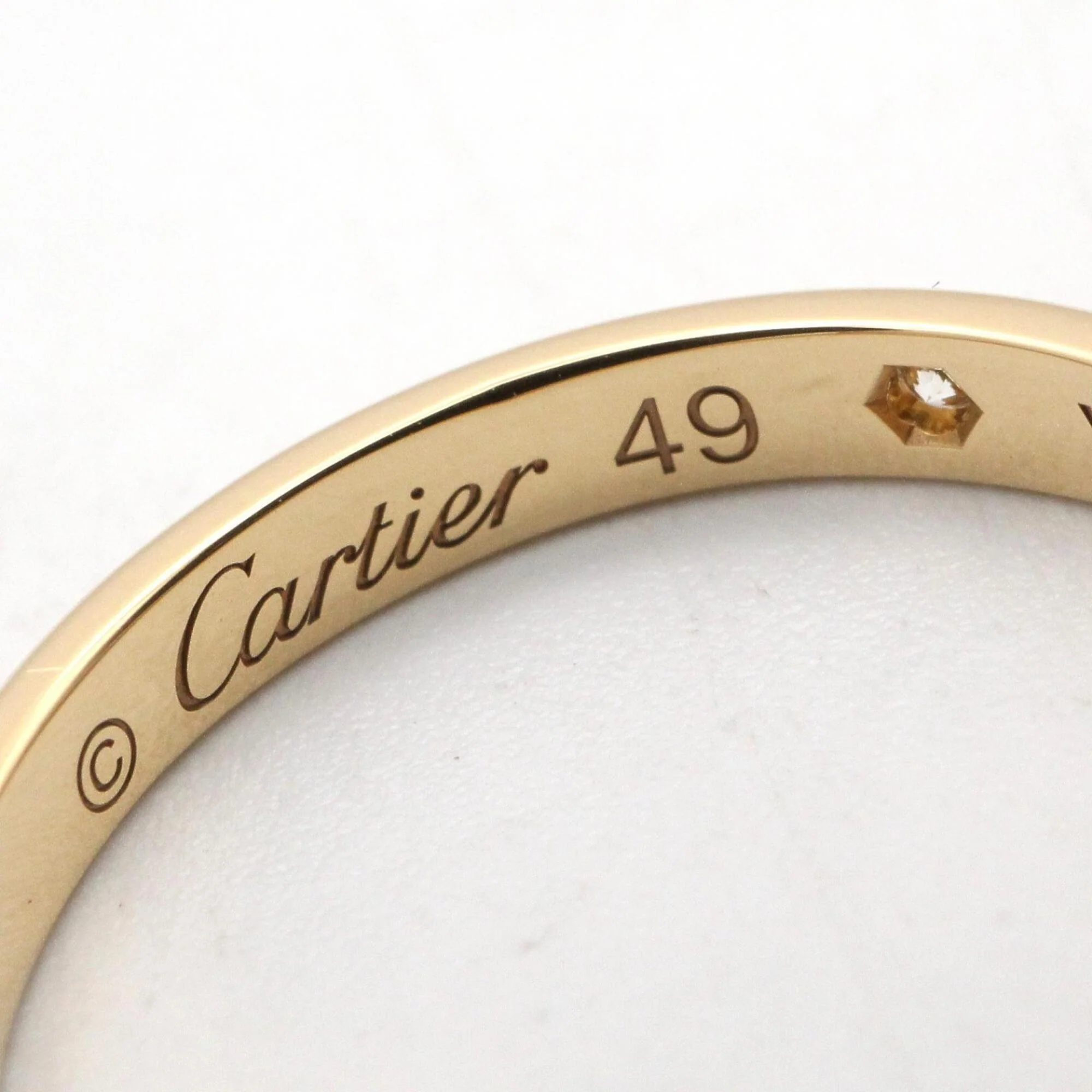 Ring 18K Yellow Gold with Diamond - Image 4