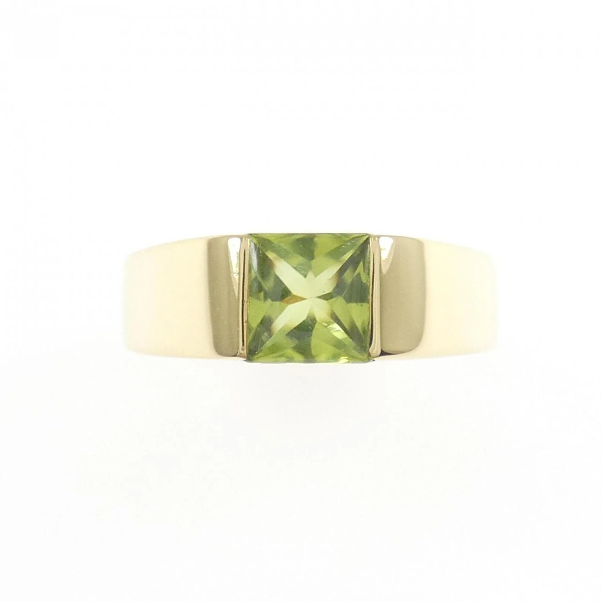 Ring 18K Yellow Gold with Peridot - Image 2