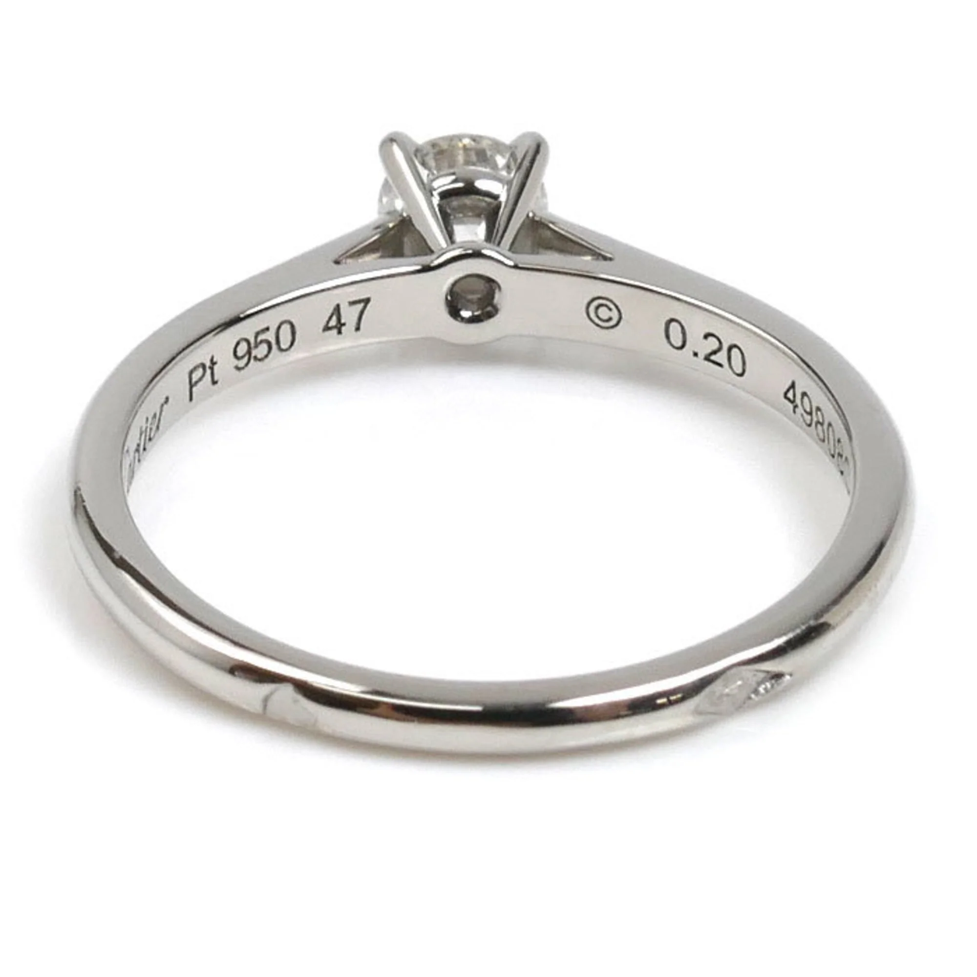 Ring Platinum with Diamond - Image 4
