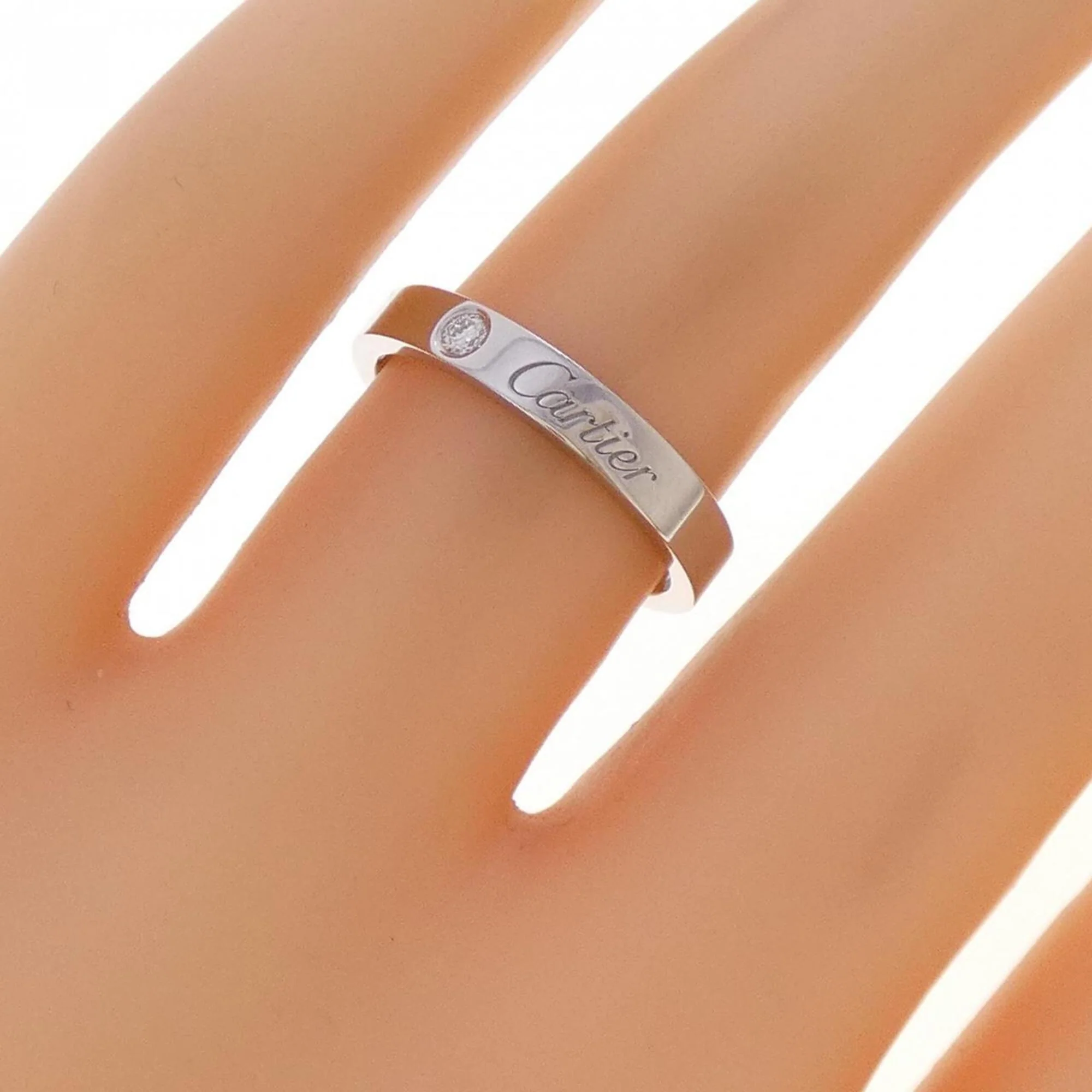 Ring Platinum with Diamond - Image 4