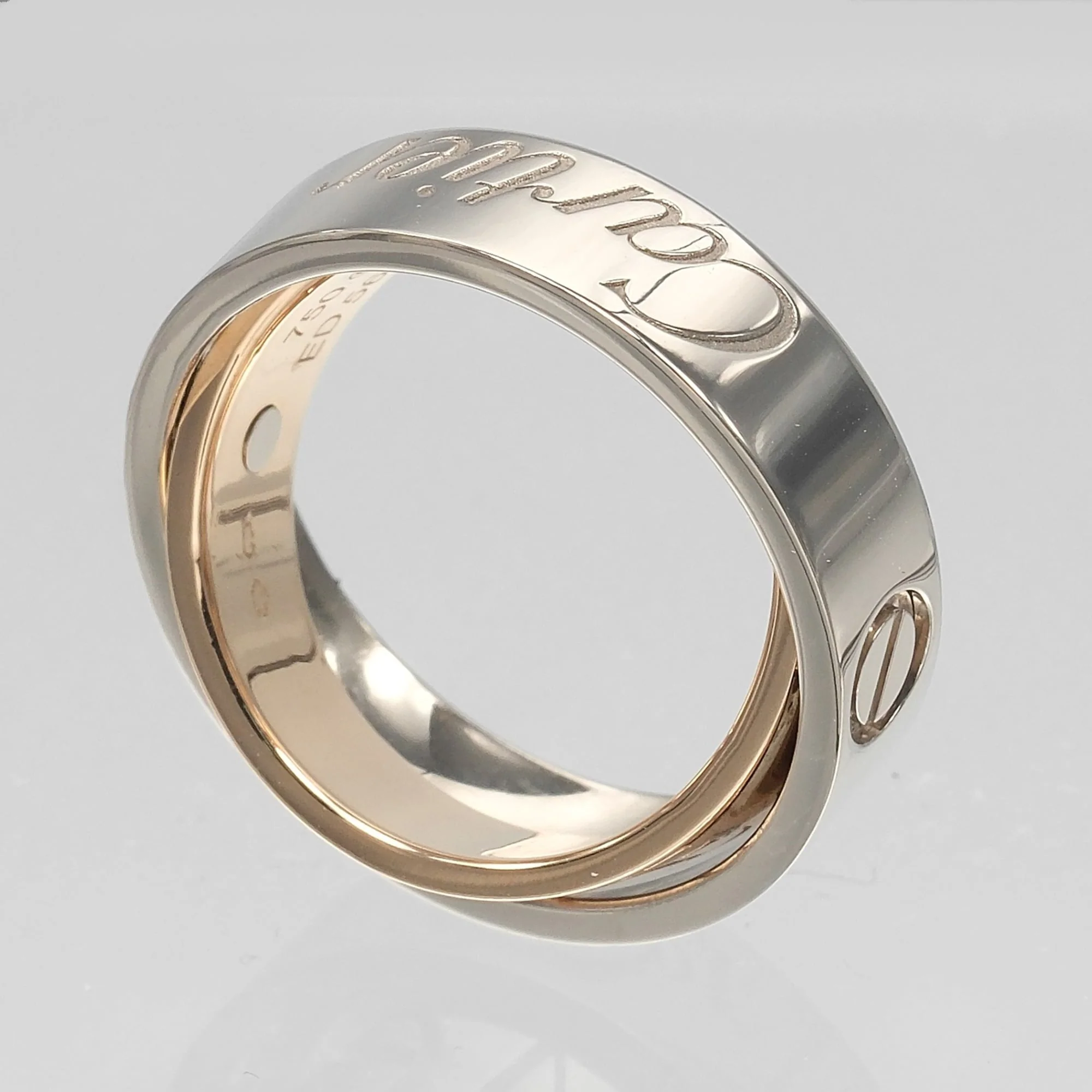 Secret Love Ring 18K Rose Gold and 18K White Gold - Image 3