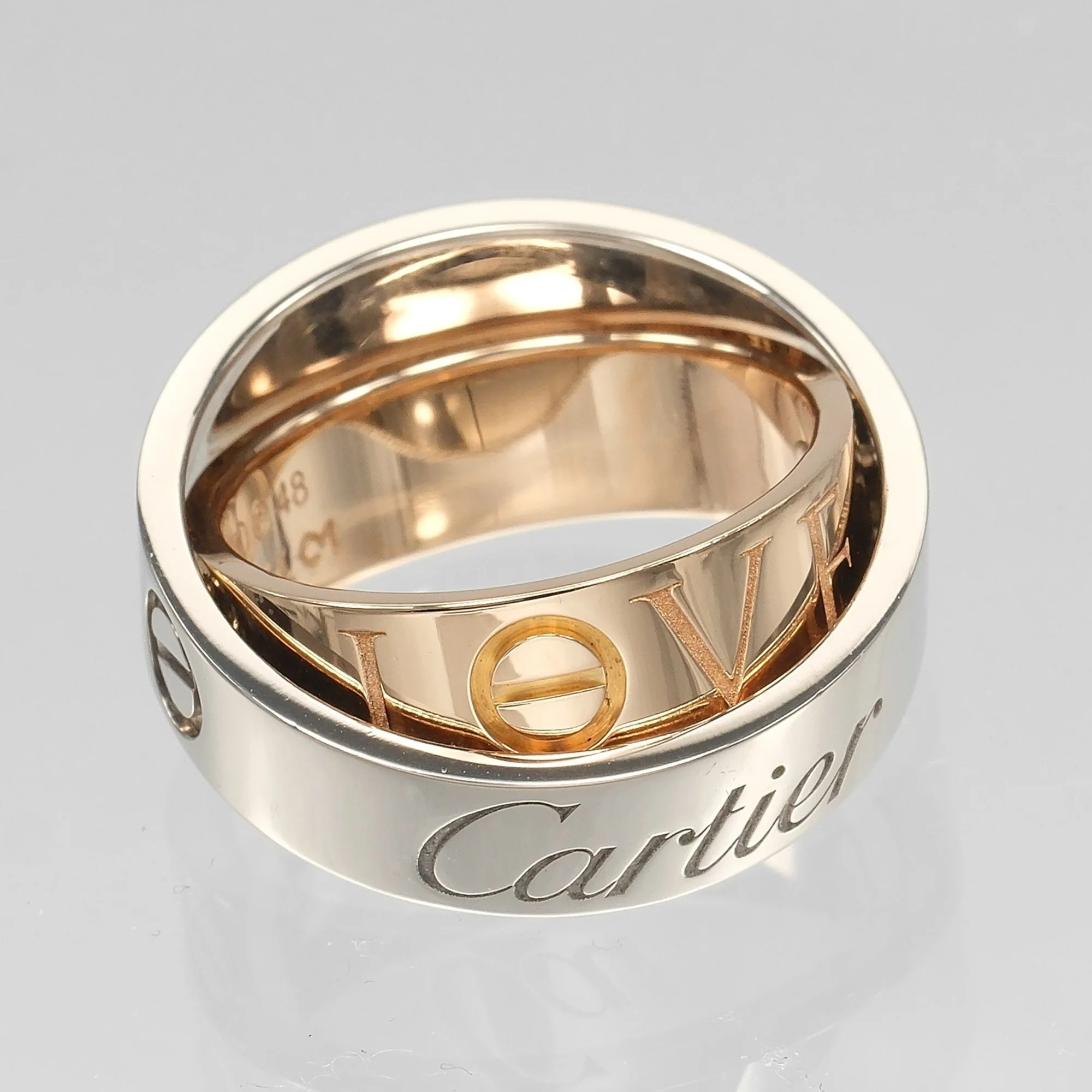 Secret Love Ring 18K Rose Gold and 18K White Gold - Image 6