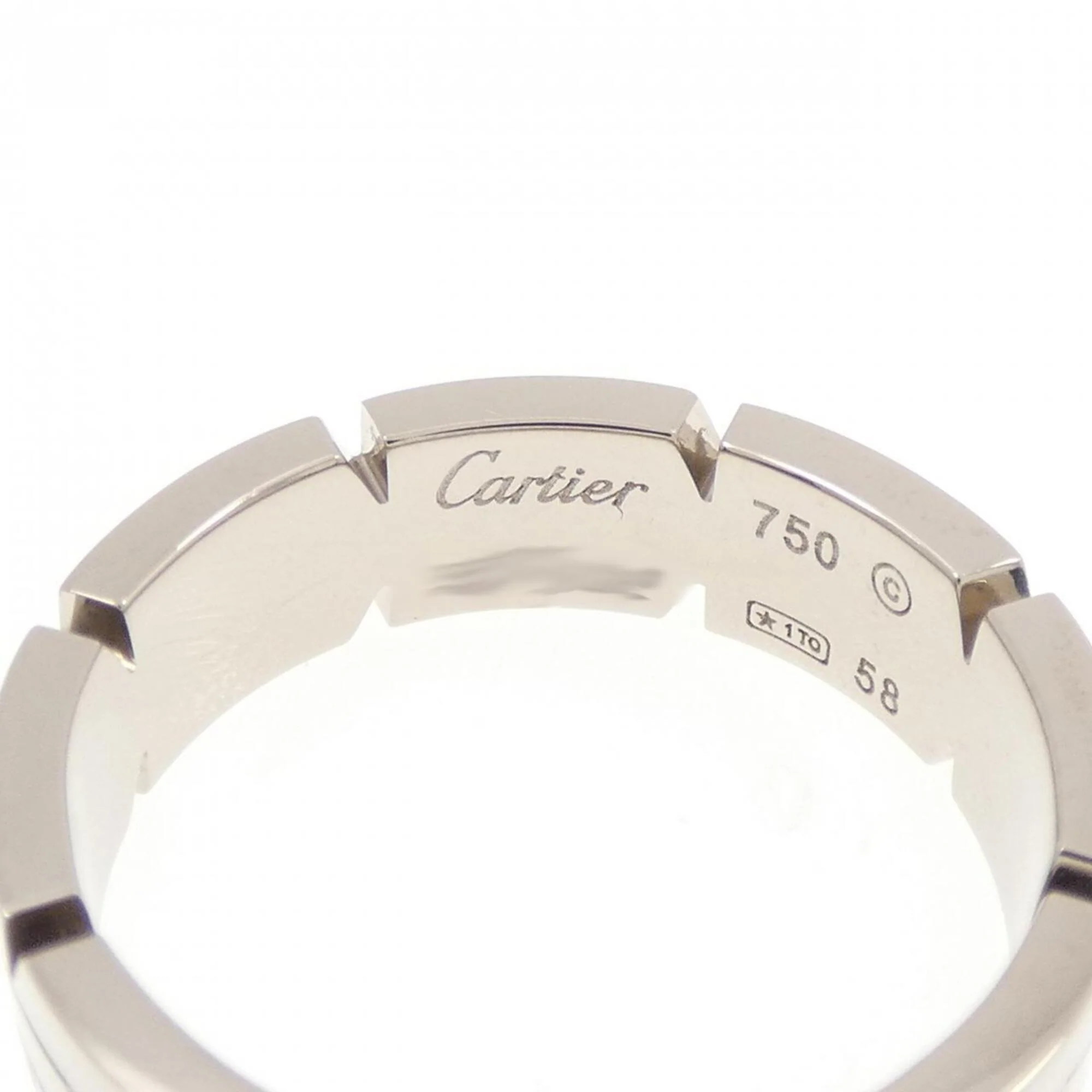 Small Band Ring 18K White Gold - Image 3
