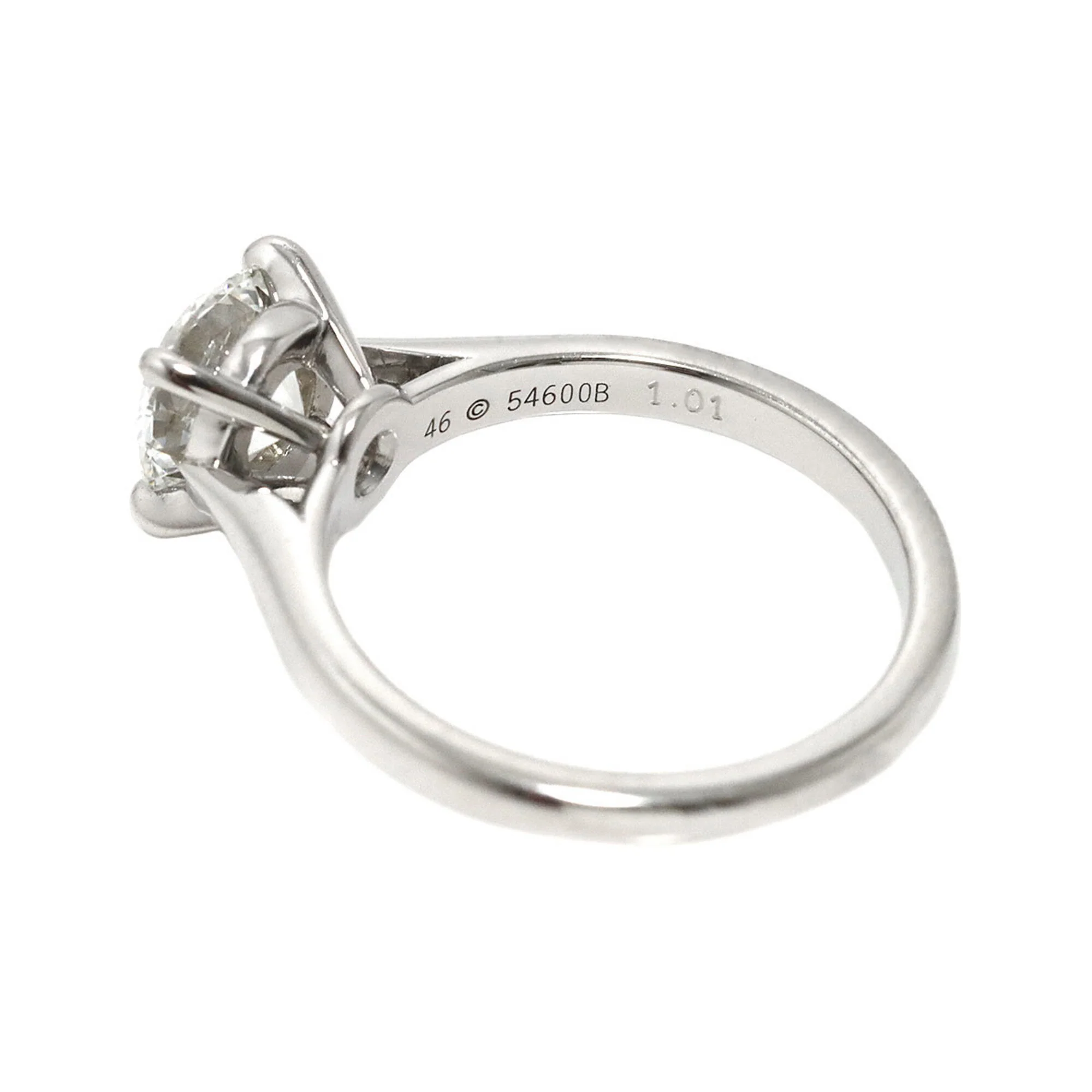 Solitaire Diamond Ring Platinum - Image 4