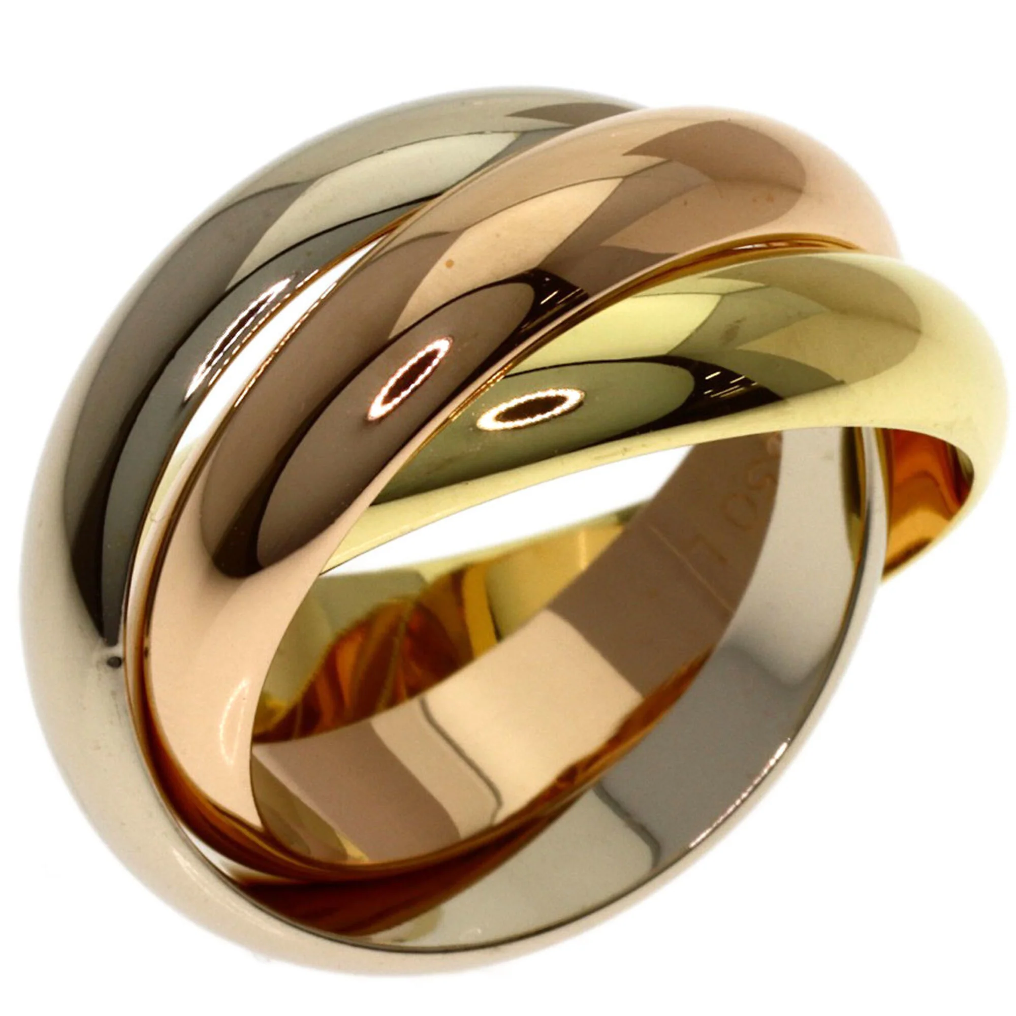 Trinity Ring 18K Yellow Gold and 18K Rose Gold - Image 2