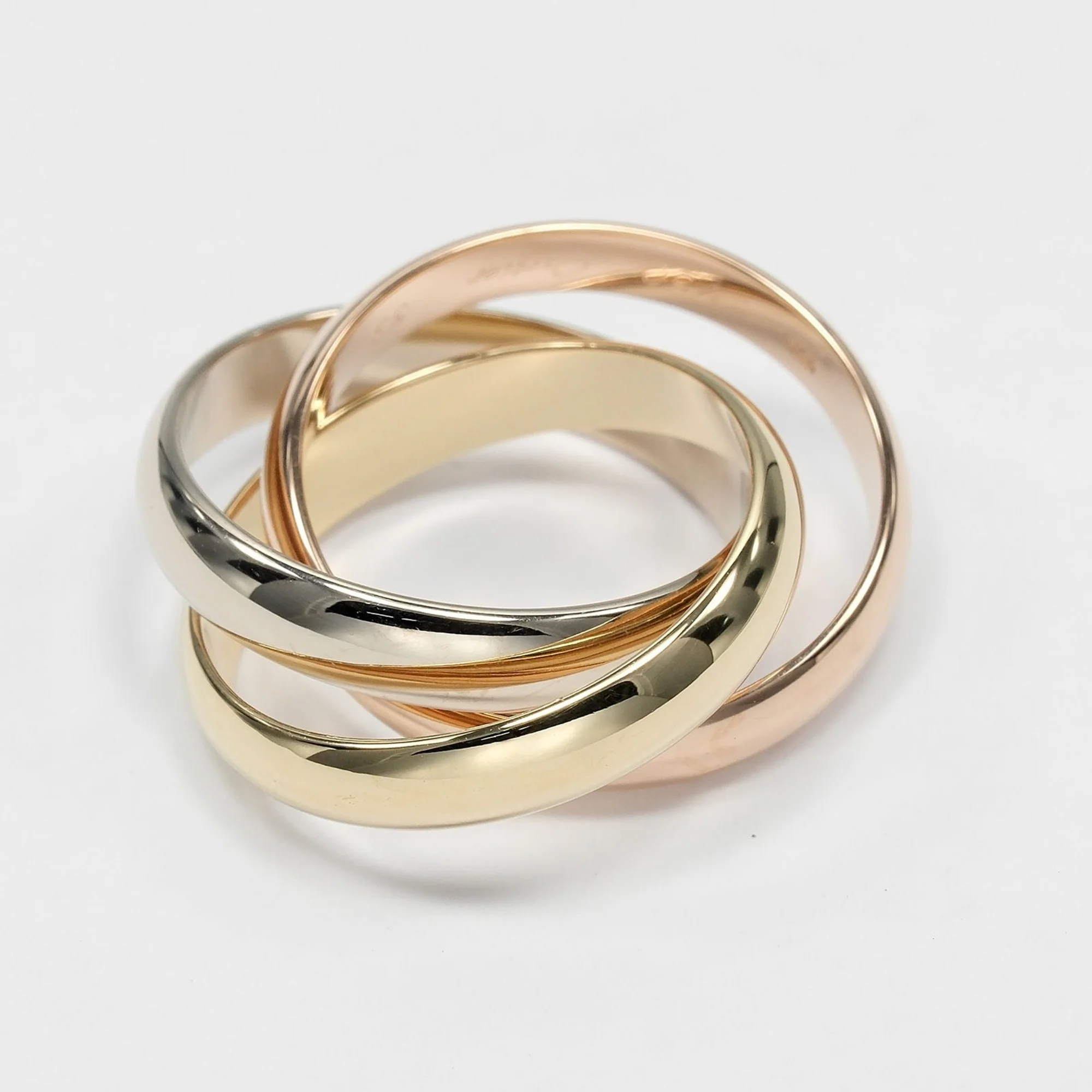 Trinity Ring 18K Yellow Gold and Rose Gold and White Gold - Image 6