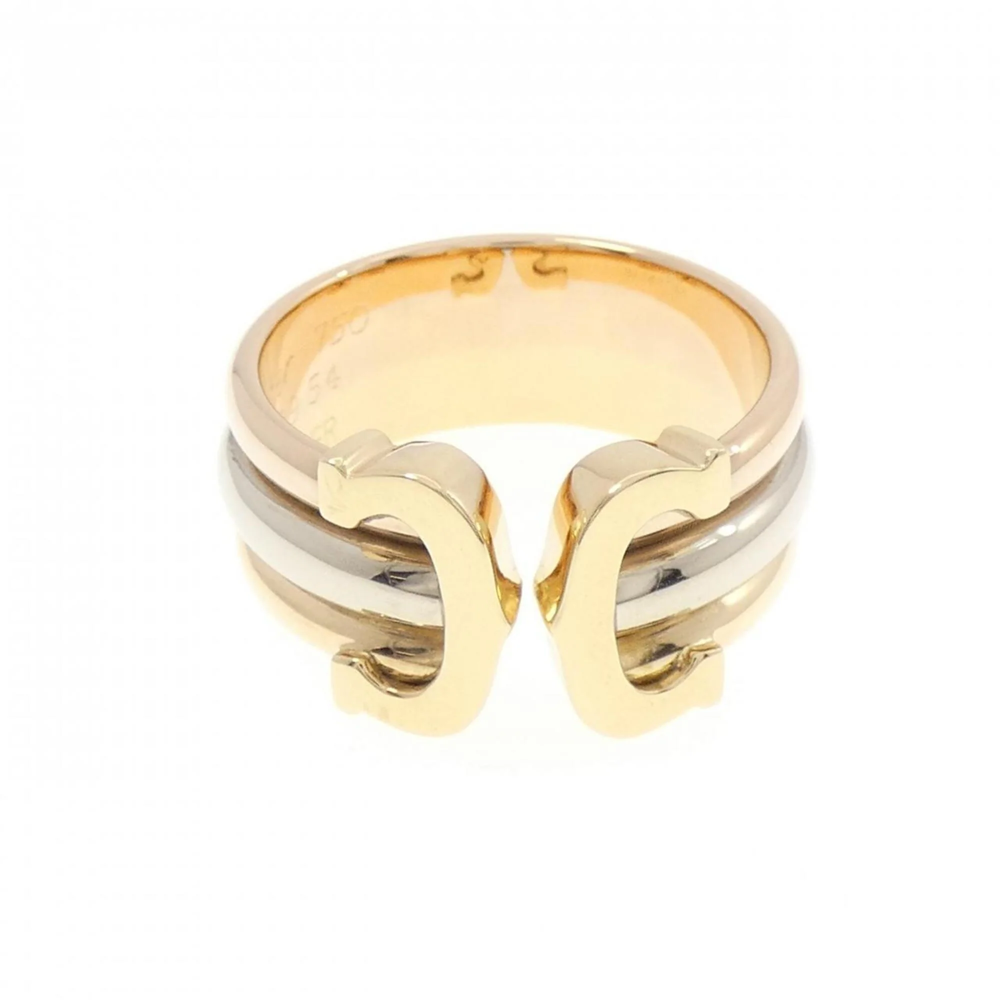 Vendome Louis Cartier Band Ring 18K Tricolor Gold - Image 2
