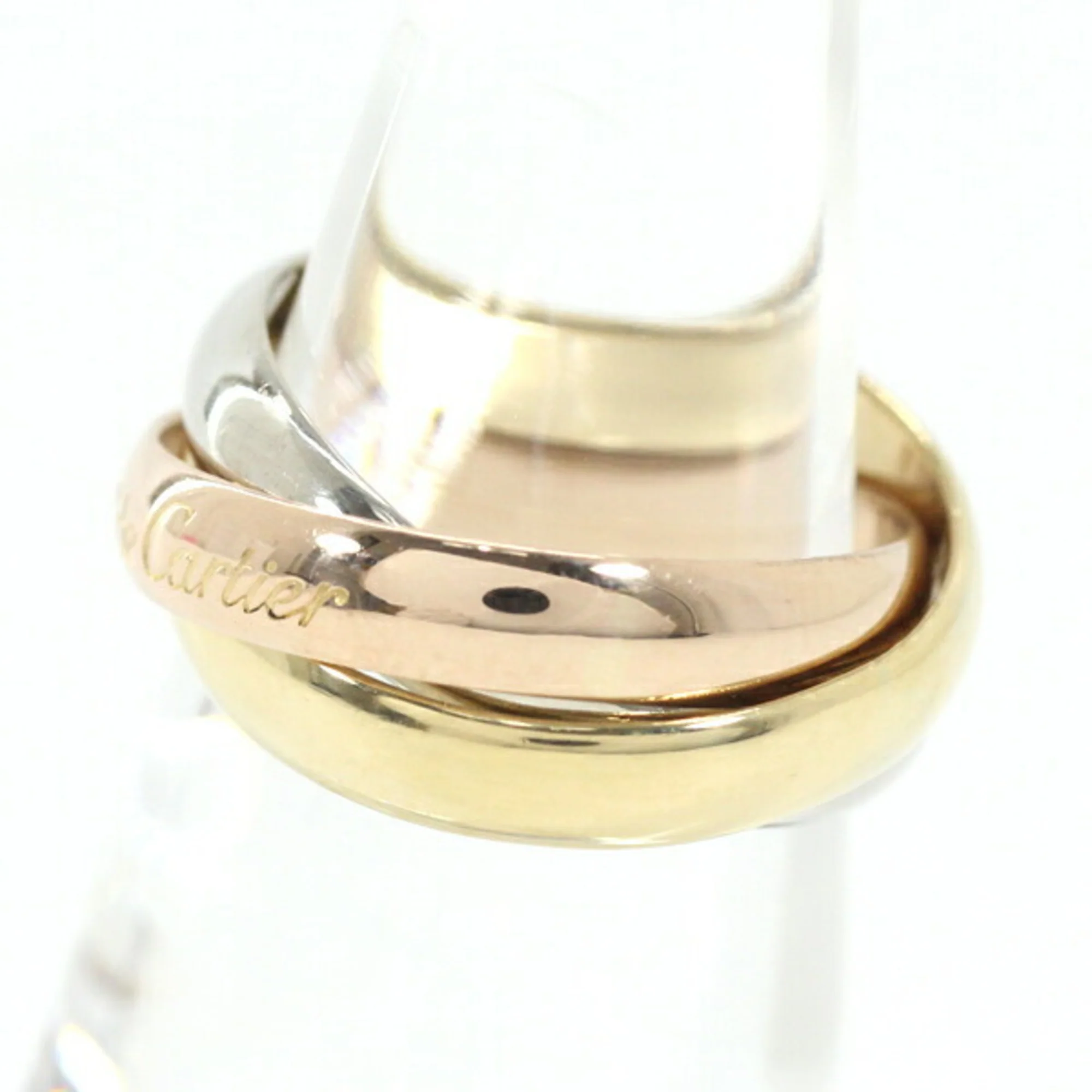 Vendome Louis Cartier Band Ring 18K Tricolor Gold - Image 2