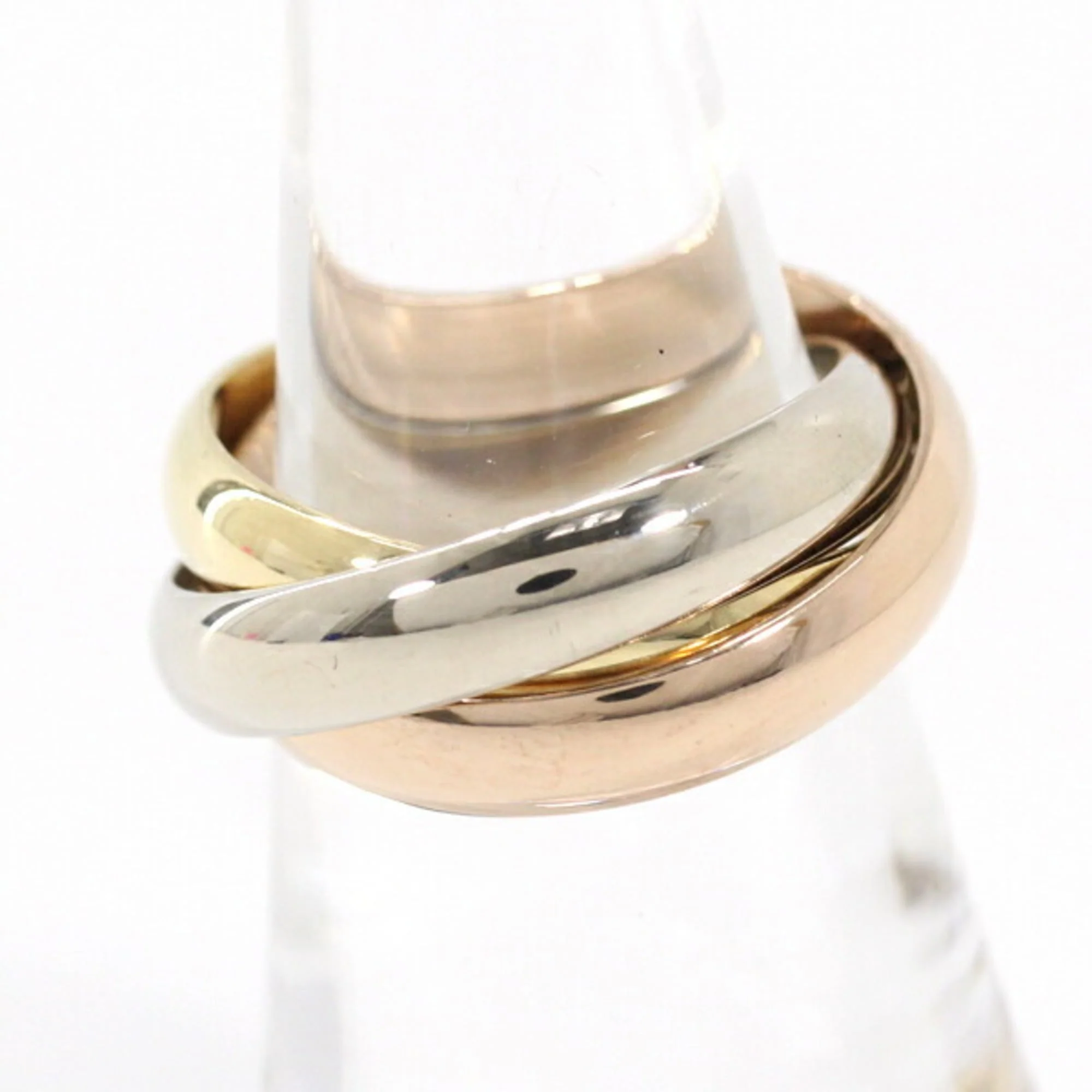 Vendome Louis Cartier Band Ring 18K Tricolor Gold - Image 3