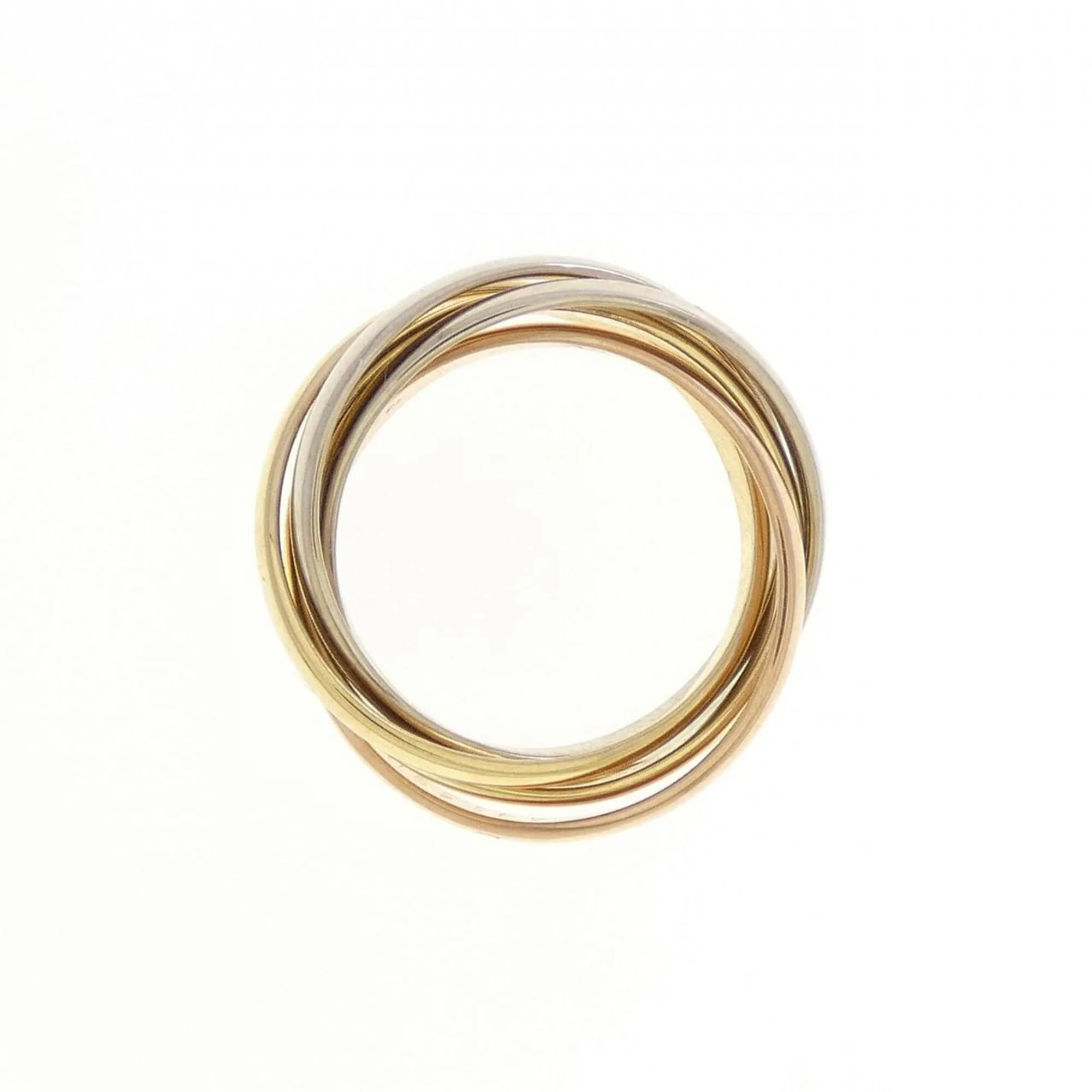 Vendome Louis Cartier Band Ring 18K Tricolor Gold - Image 2