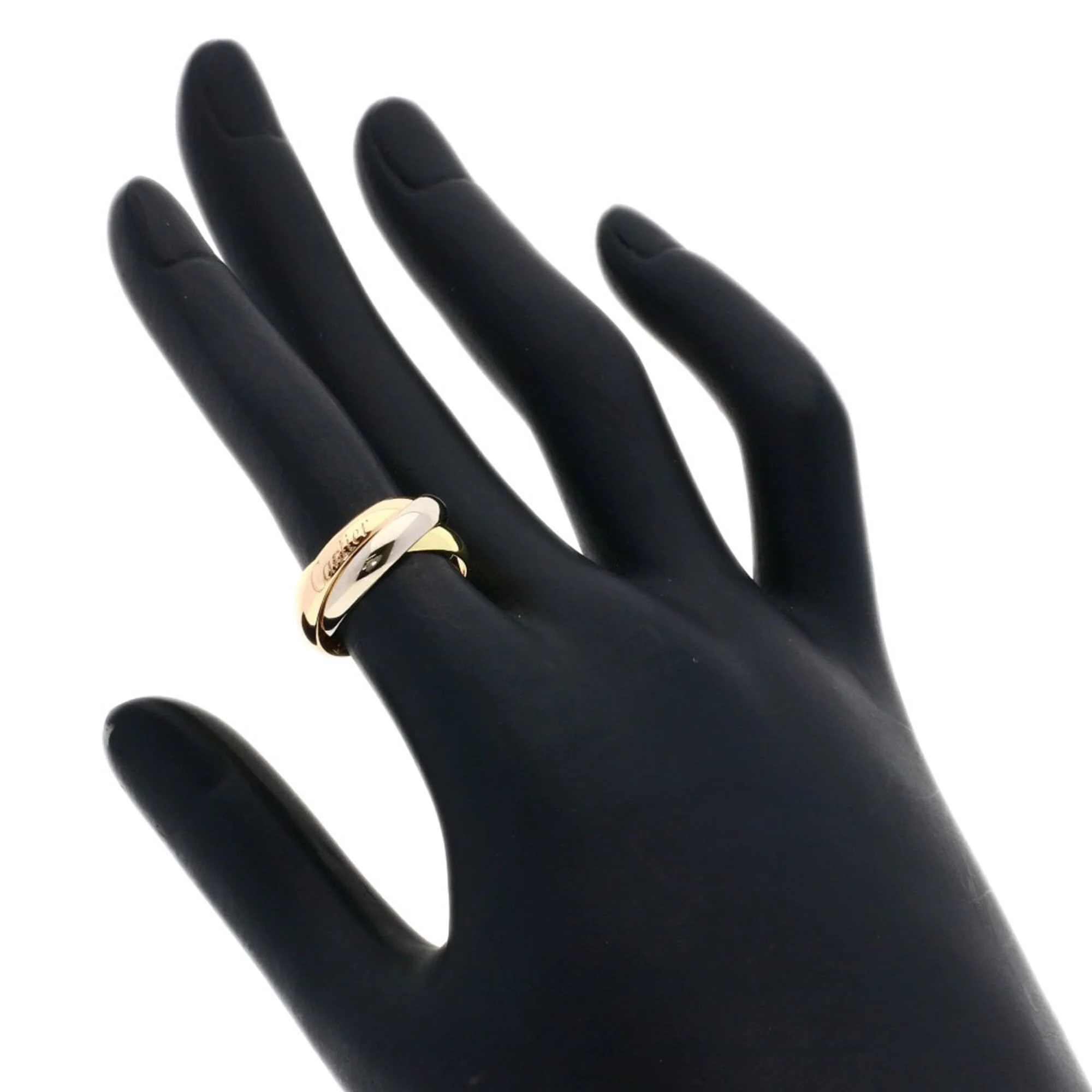Vendome Louis Cartier Band Ring 18K Tricolor Gold - Image 5