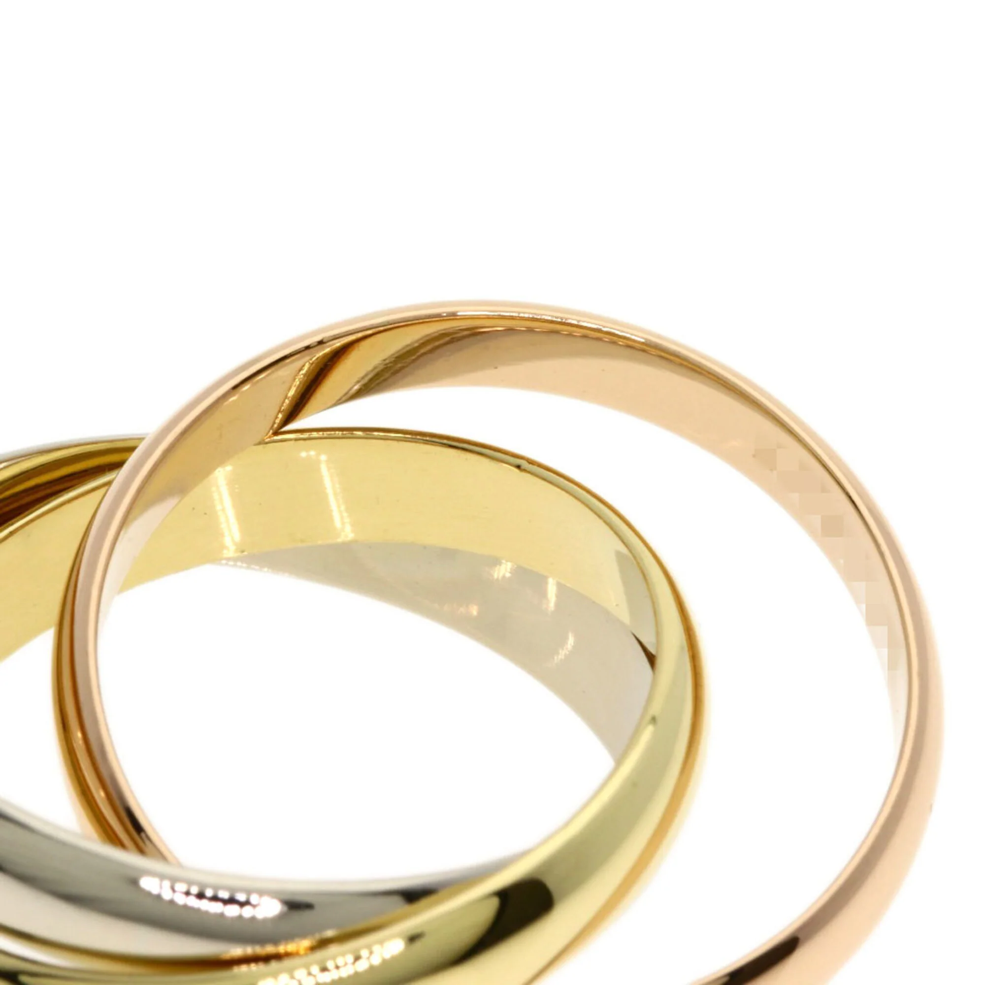 Vendome Louis Cartier Band Ring 18K Tricolor Gold - Image 7