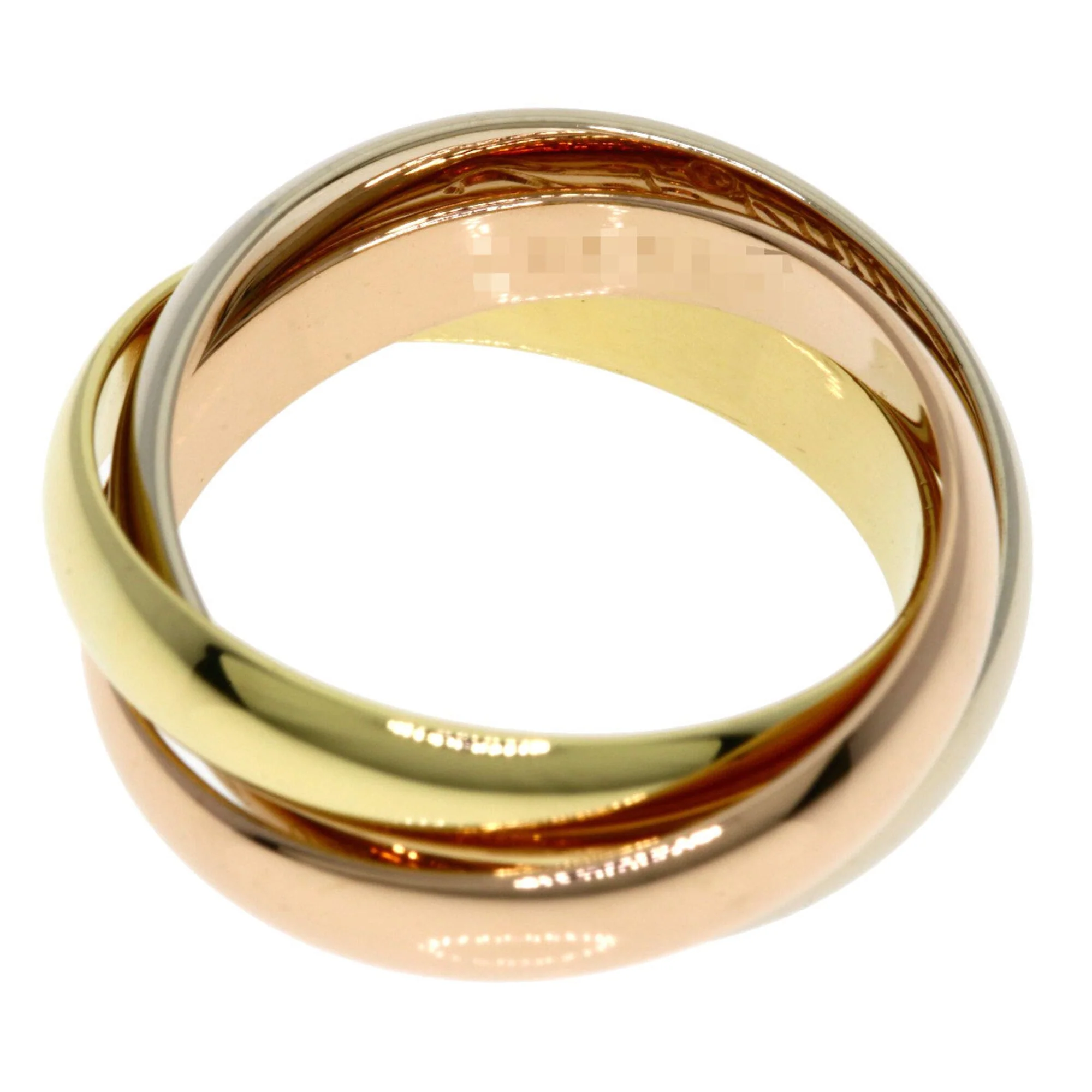 Vendome Louis Cartier Band Ring 18K Tricolor Gold - Image 4