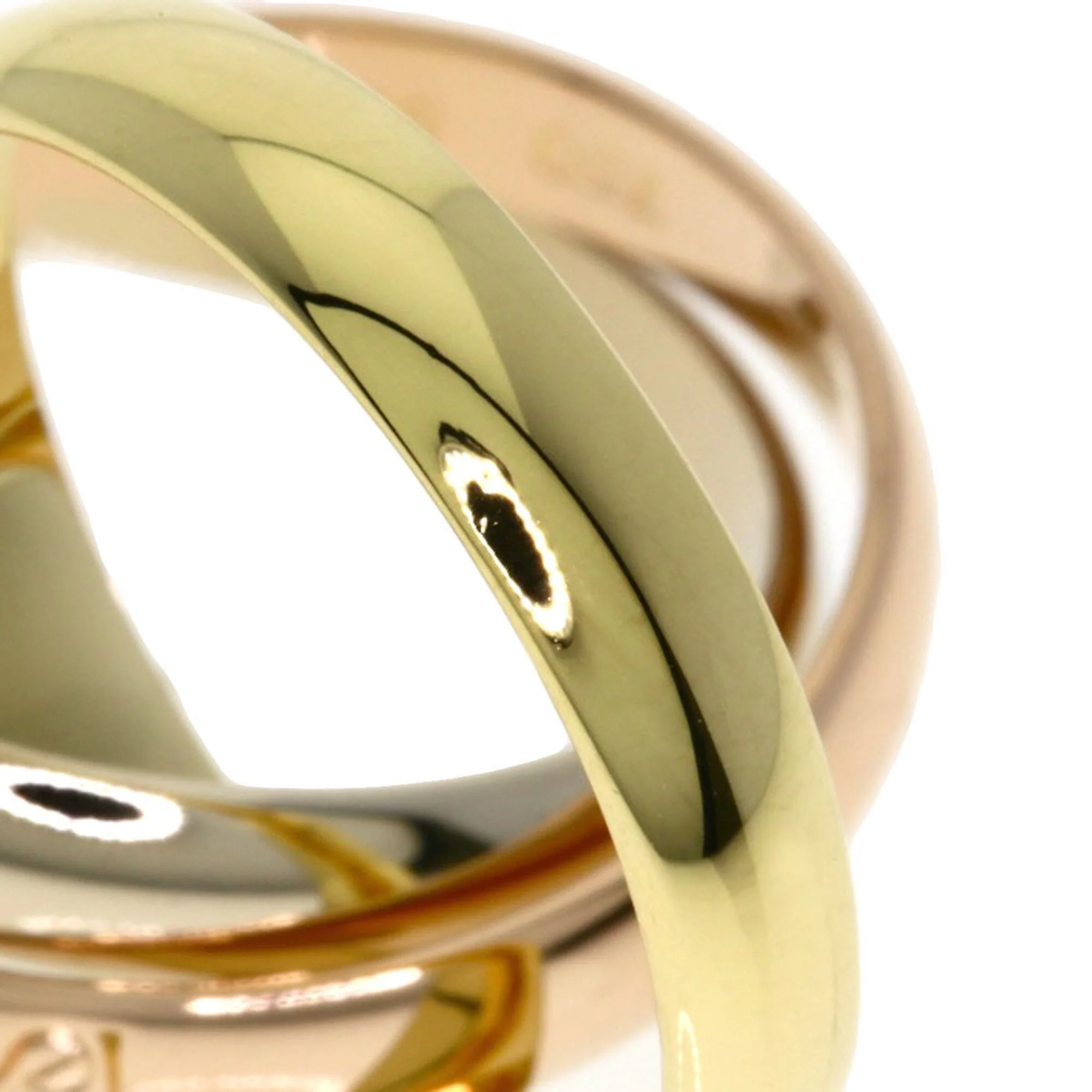 Vendome Louis Cartier Band Ring 18K Tricolor Gold - Image 6