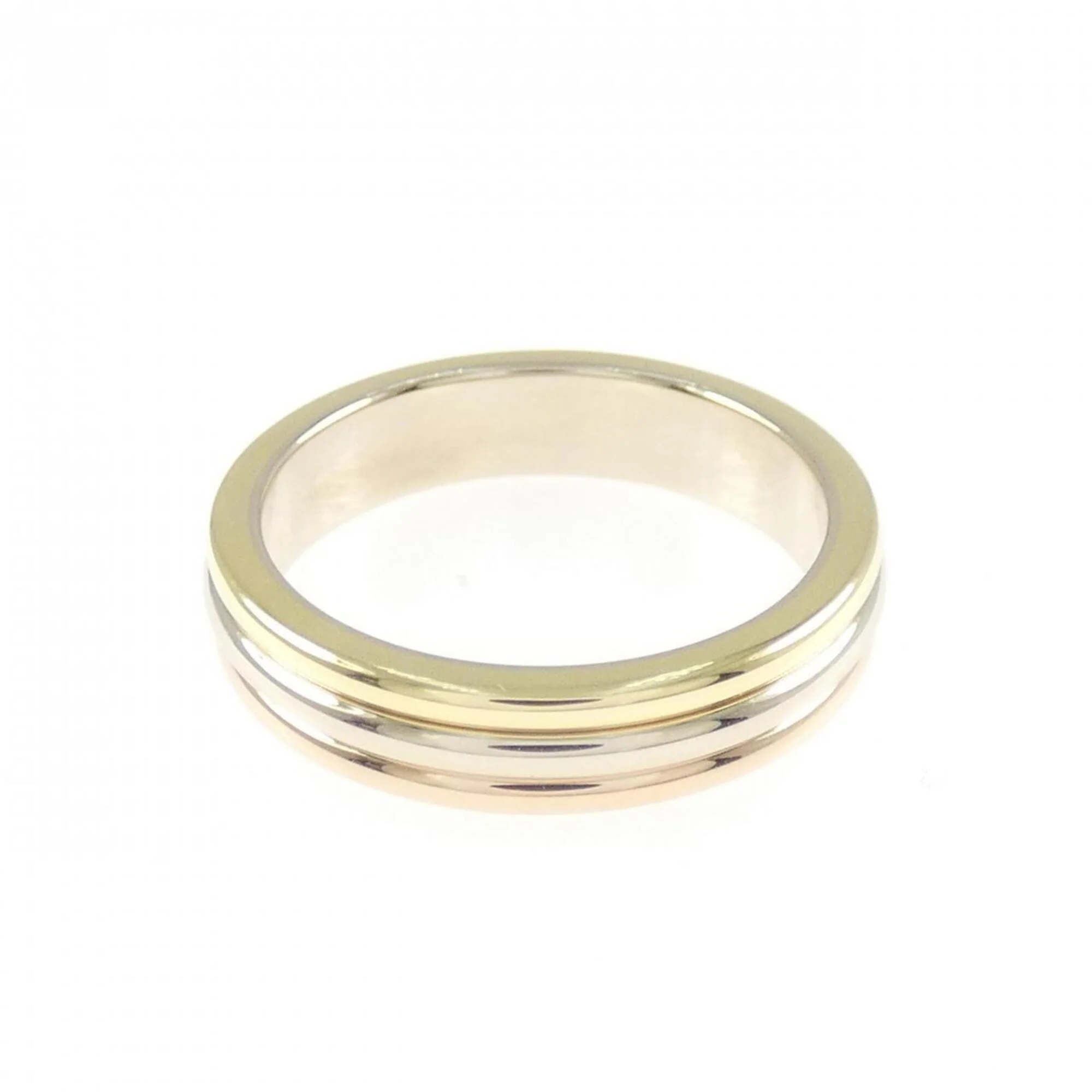 Vendome Louis Cartier Band Ring 18K Tricolor Gold - Image 2