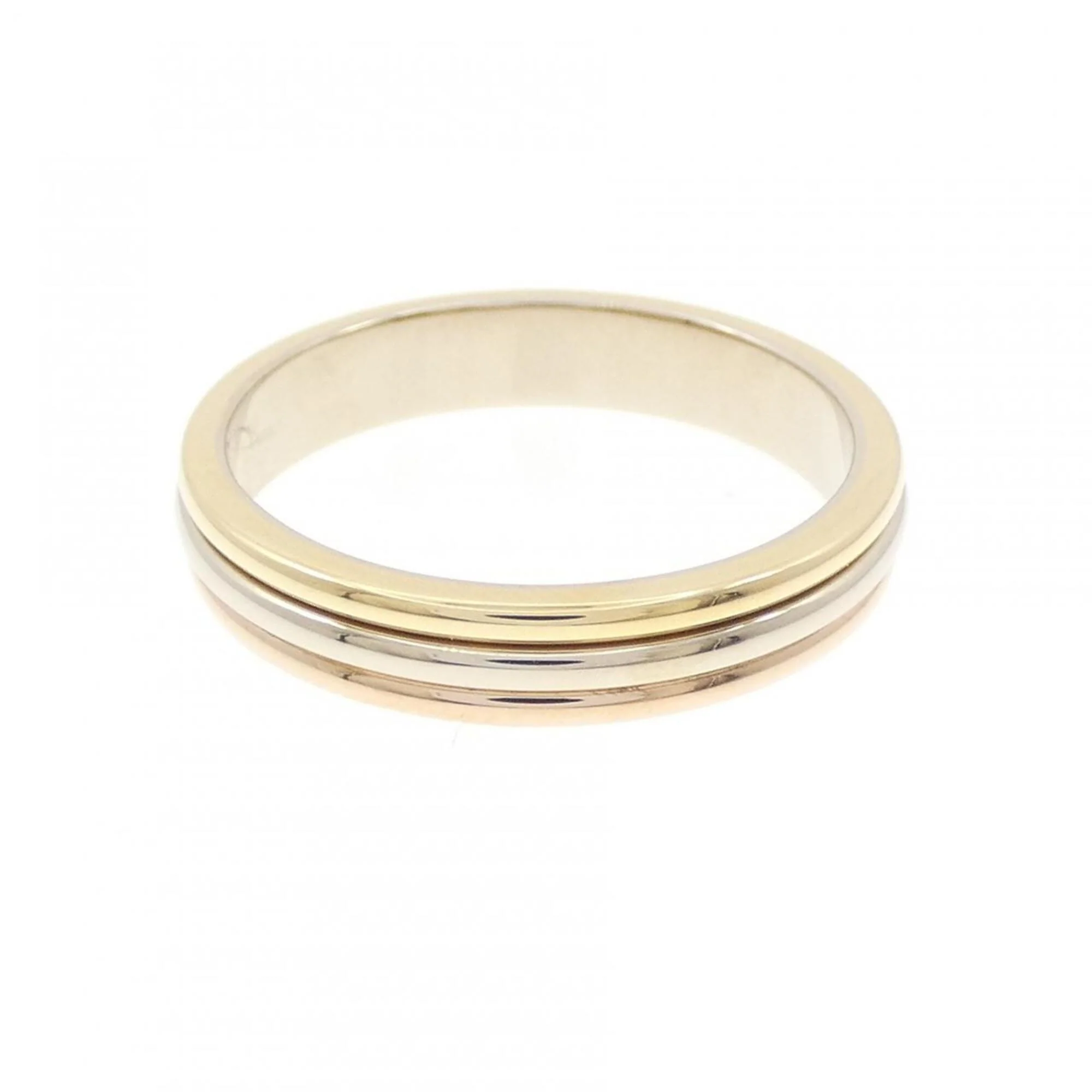 Vendome Louis Cartier Band Ring 18K Tricolor Gold - Image 2