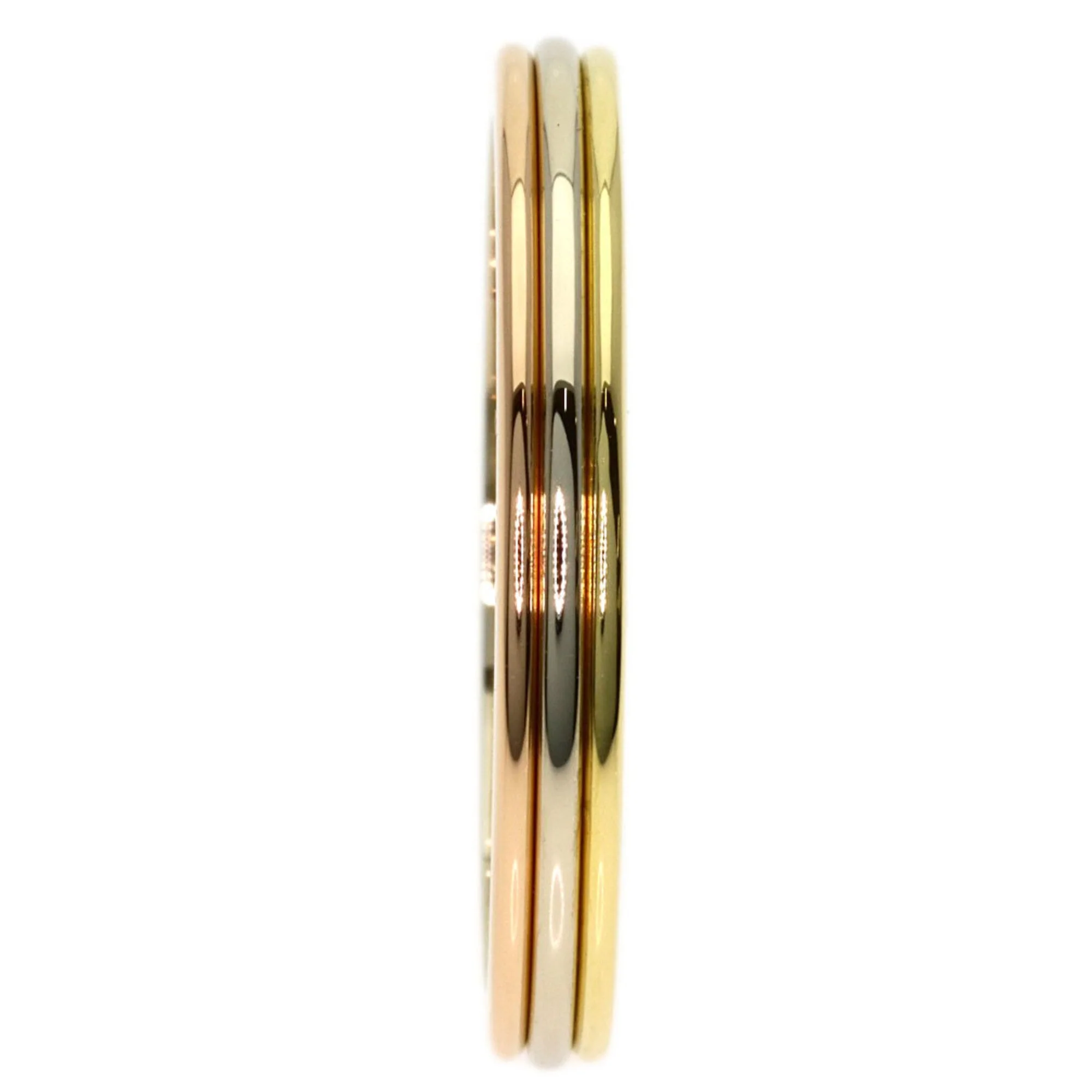 Vendome Louis Cartier Band Ring 18K Tricolor Gold - Image 3