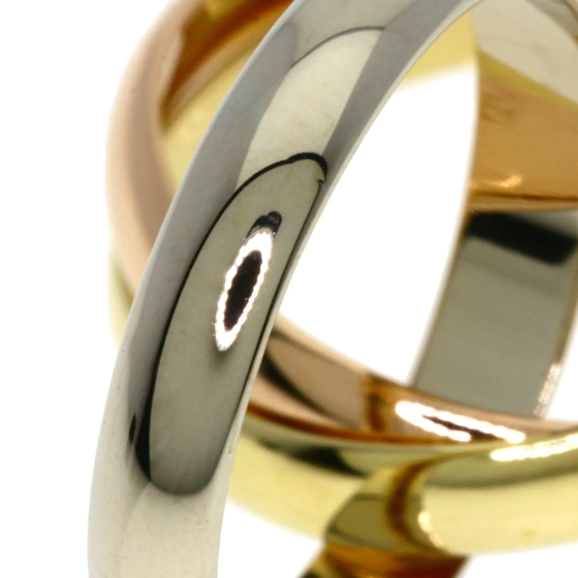 Vendome Louis Cartier Band Ring 18K Tricolor Gold - Image 5