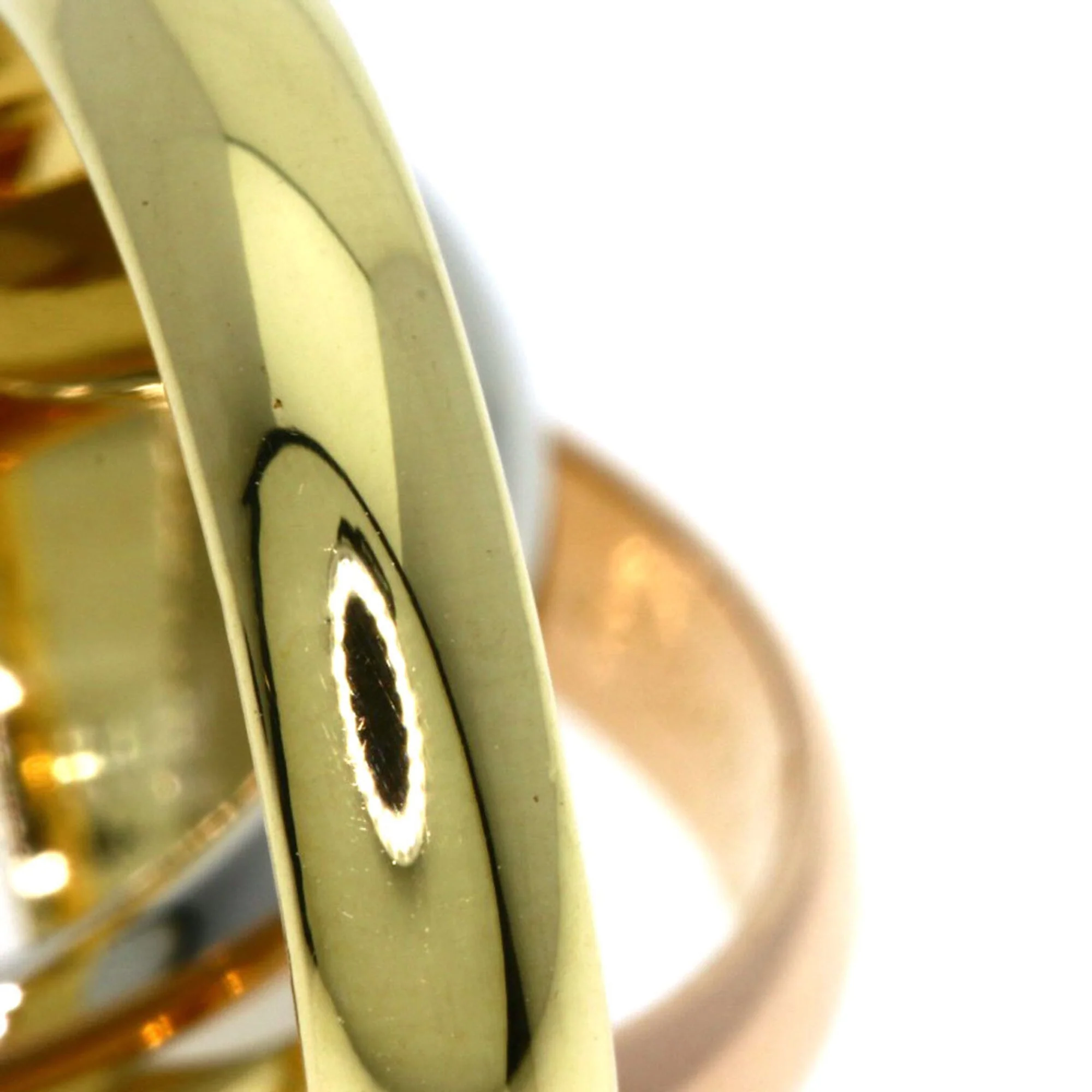 Vendome Louis Cartier Band Ring 18K Tricolor Gold - Image 5