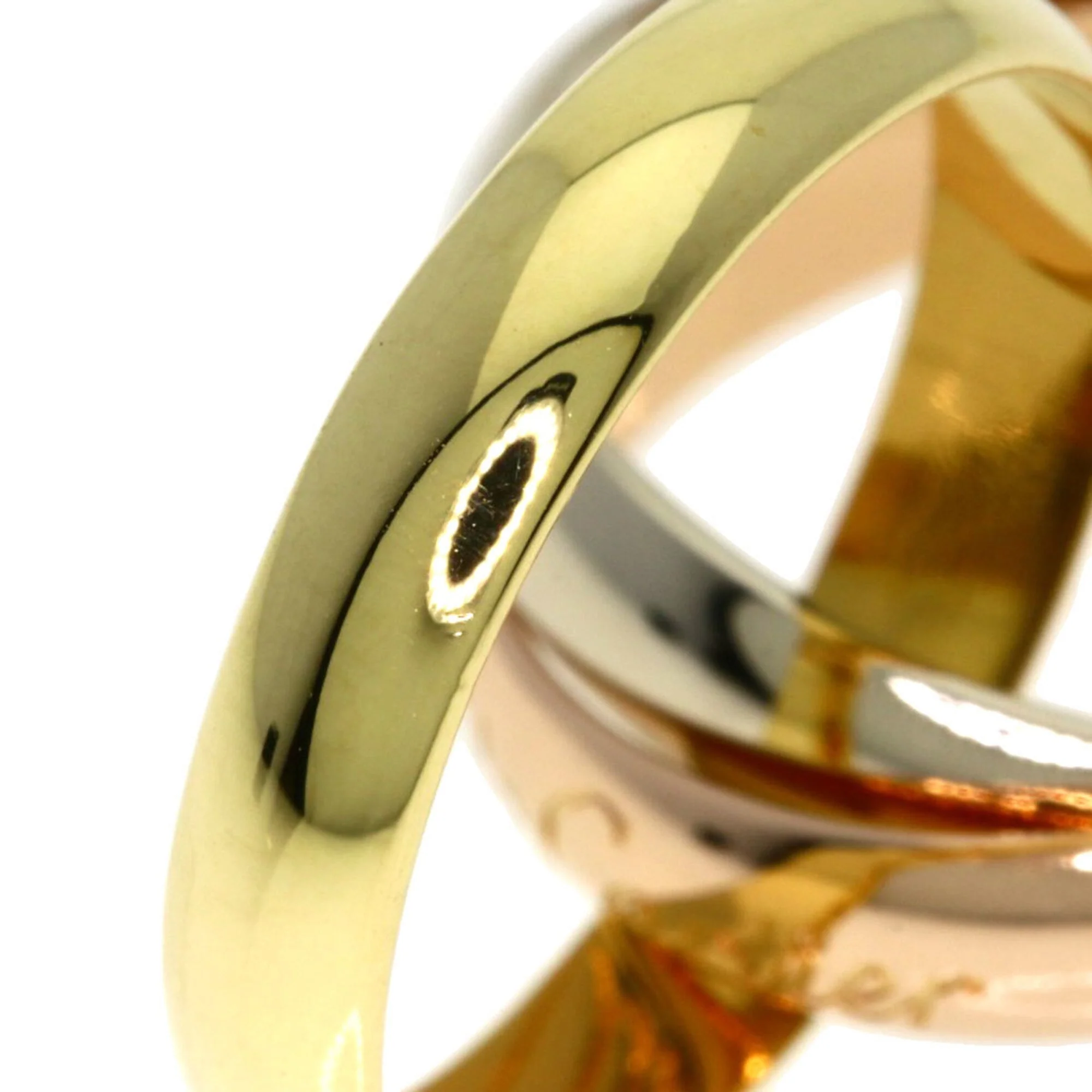 Vendome Louis Cartier Band Ring 18K Tricolor Gold - Image 6