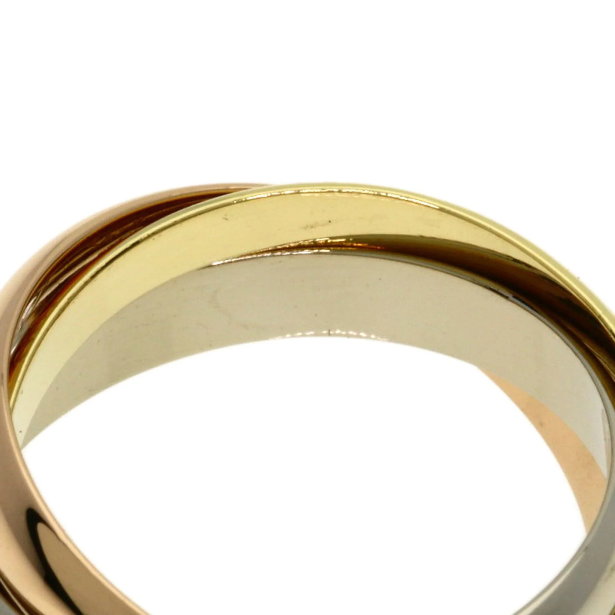 Vendome Louis Cartier Band Ring 18K Tricolor Gold - Image 5