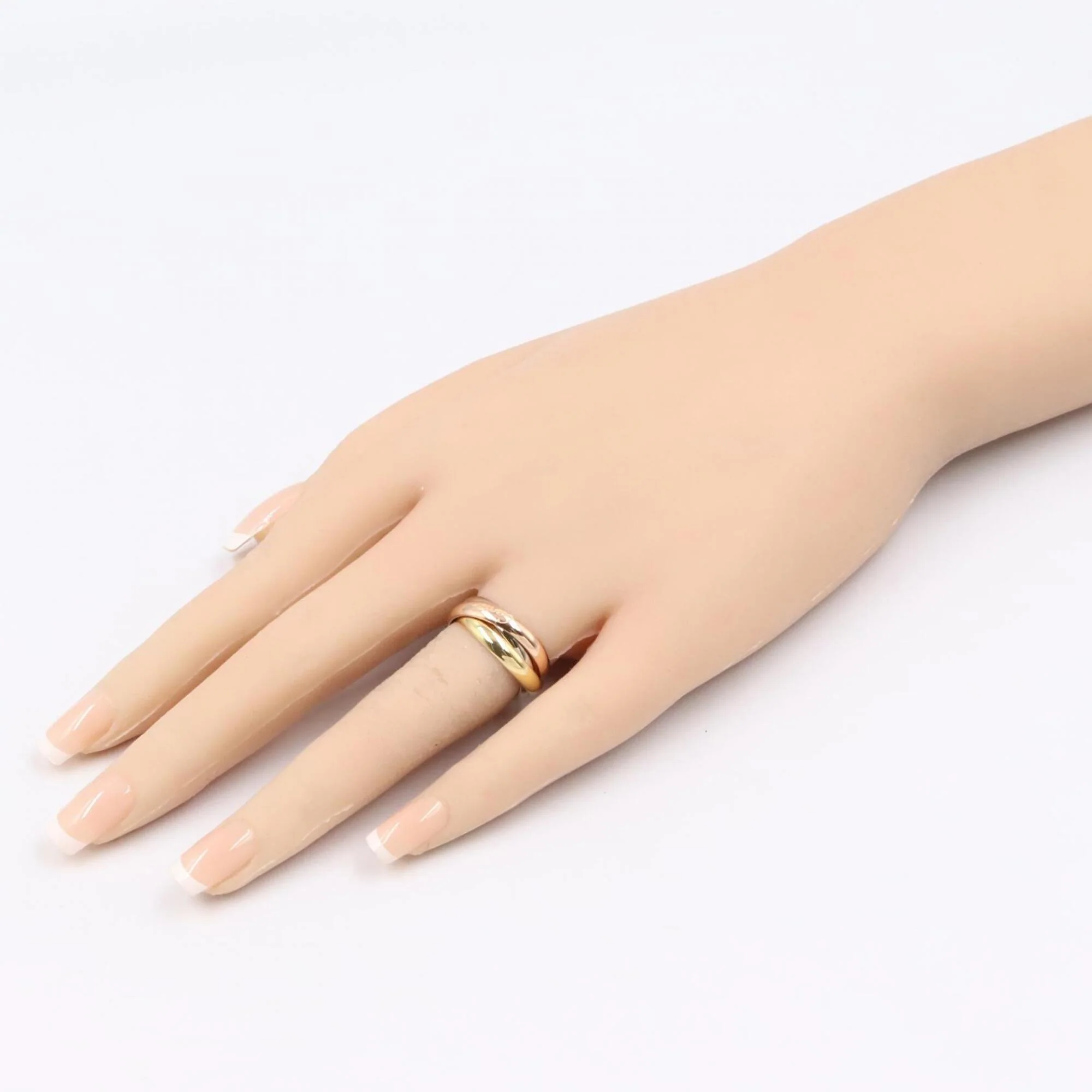 Vendome Louis Cartier Band Ring 18K Tricolor Gold - Image 7