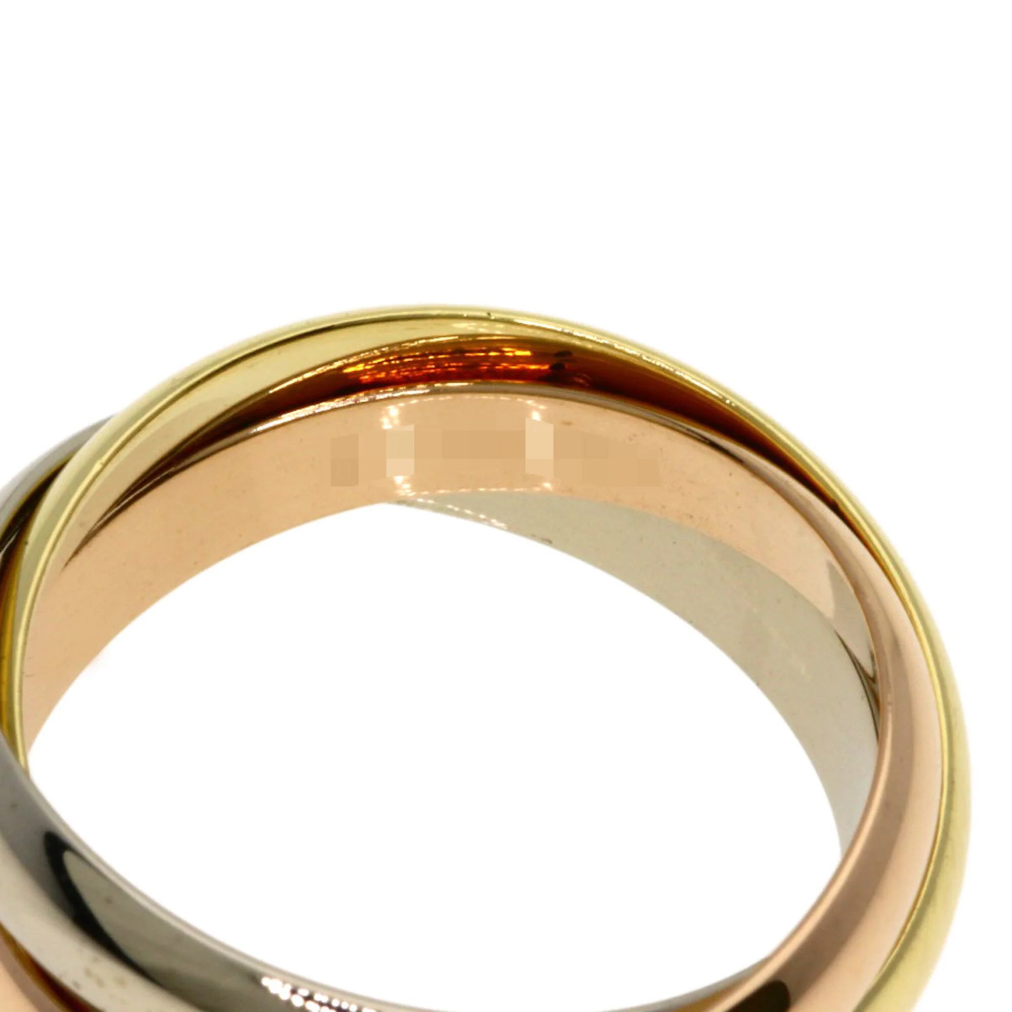 Vendome Louis Cartier Band Ring 18K Tricolor Gold - Image 4