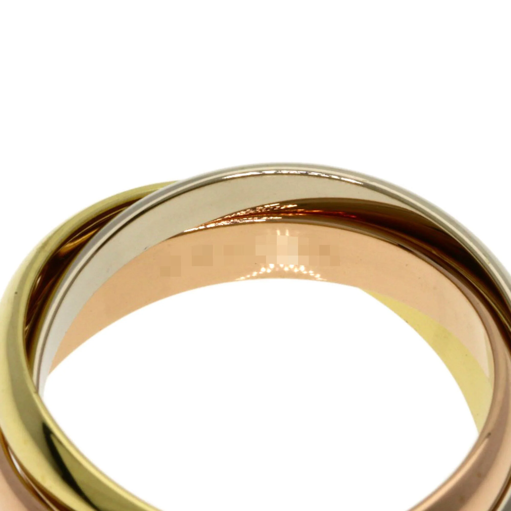 Vendome Louis Cartier Band Ring 18K Tricolor Gold - Image 4