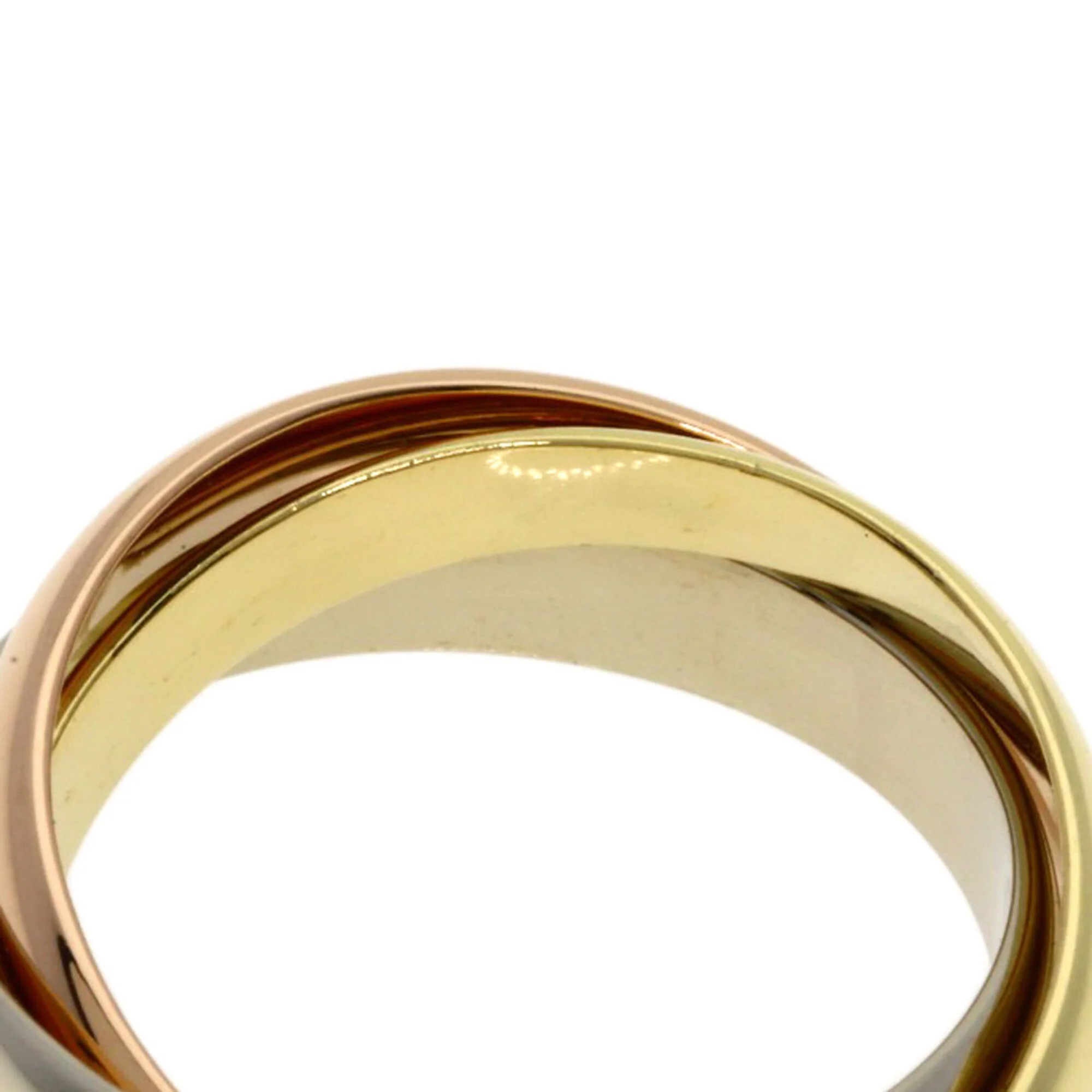 Vendome Louis Cartier Band Ring 18K Tricolor Gold - Image 5