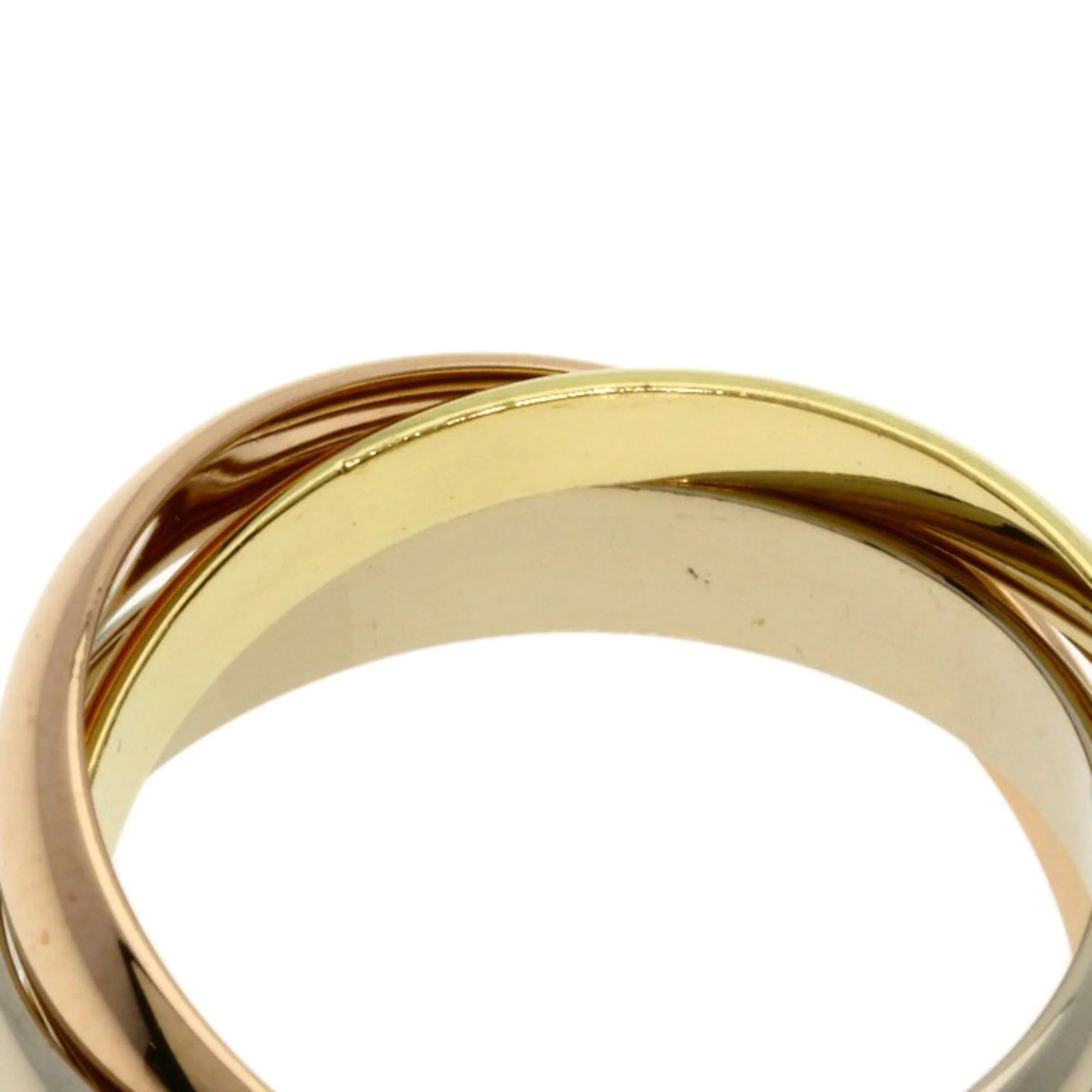 Vendome Louis Cartier Band Ring 18K Tricolor Gold - Image 5