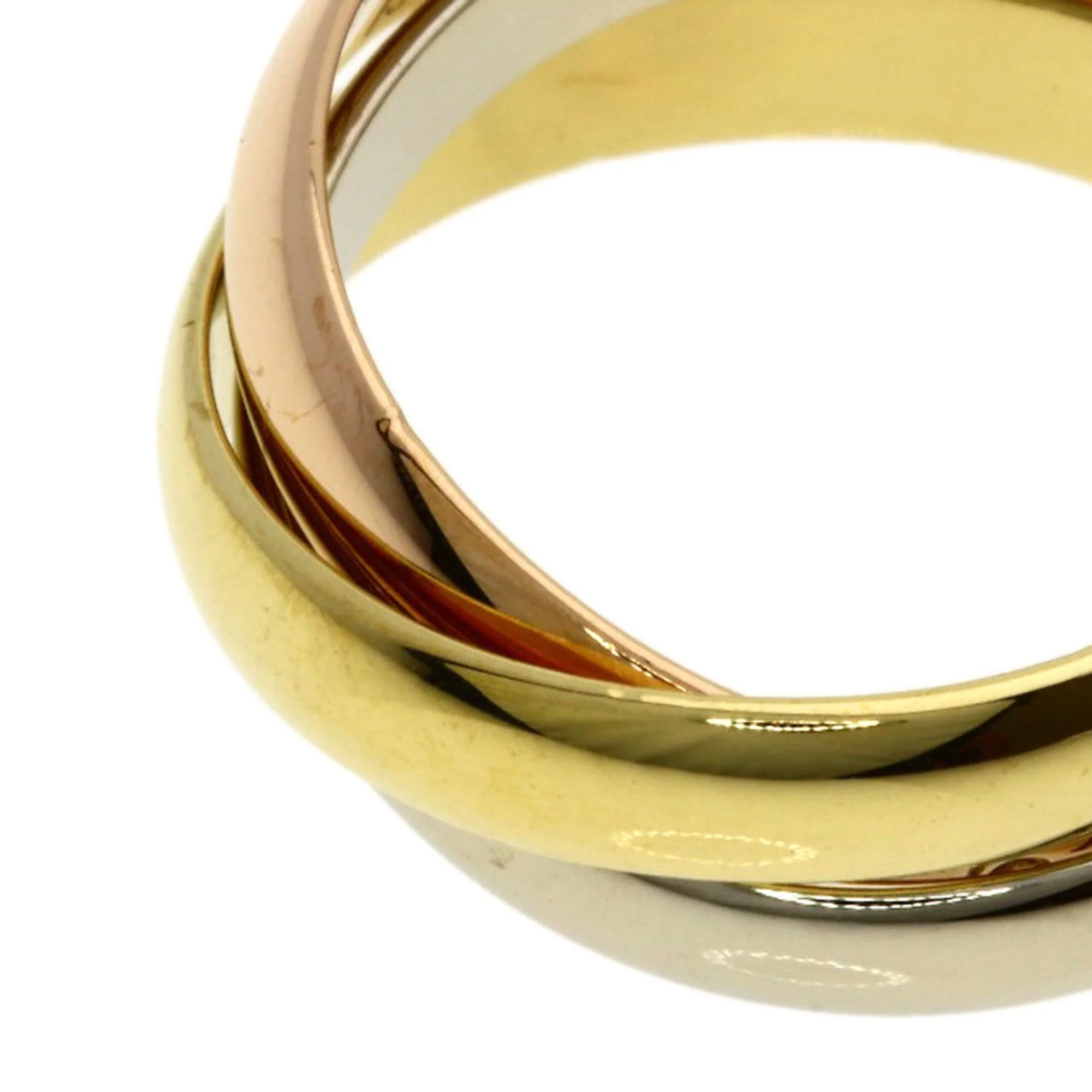 Vendome Louis Cartier Band Ring 18K Tricolor Gold - Image 7