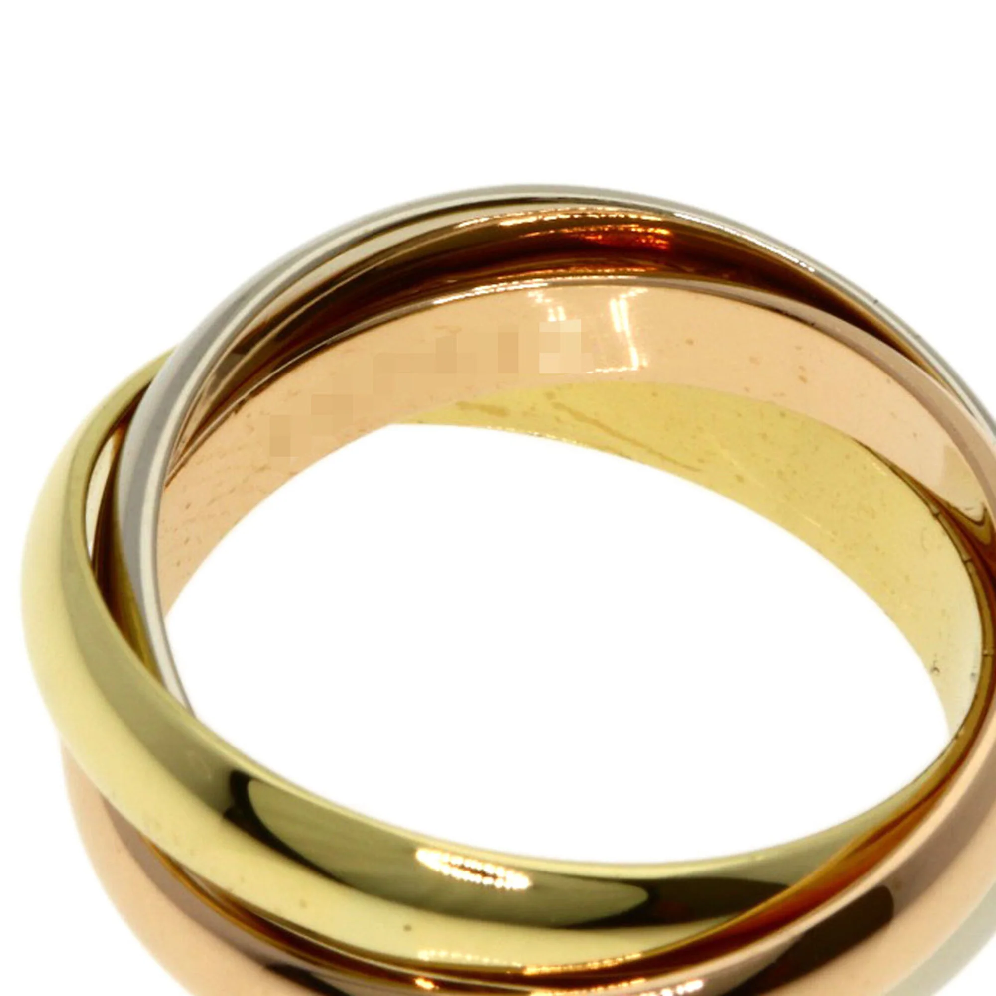 Vendome Louis Cartier Band Ring 18K Tricolor Gold - Image 4