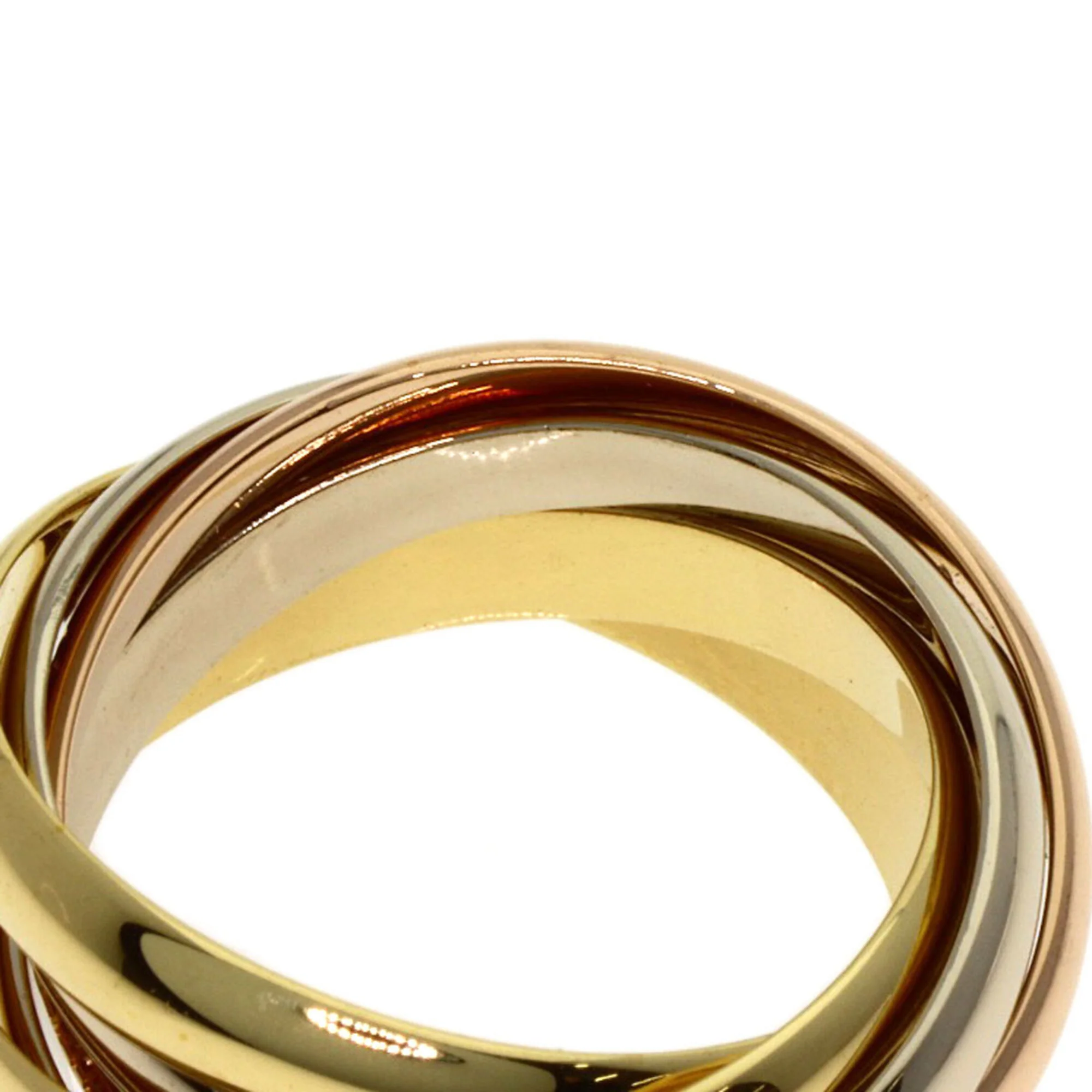 Vendome Louis Cartier Band Ring 18K Tricolor Gold - Image 7