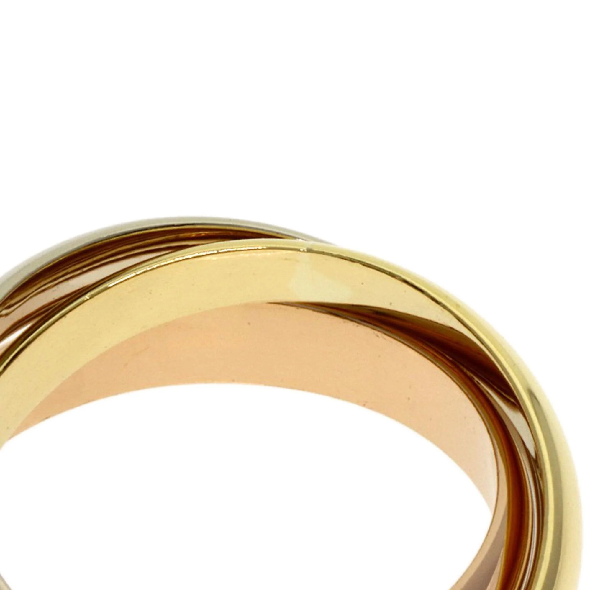 Vendome Louis Cartier Band Ring 18K Tricolor Gold - Image 5