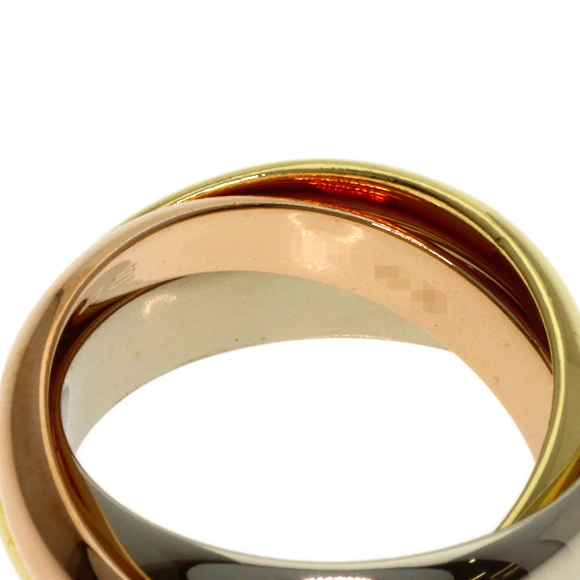 Vendome Louis Cartier Band Ring 18K Tricolor Gold - Image 4