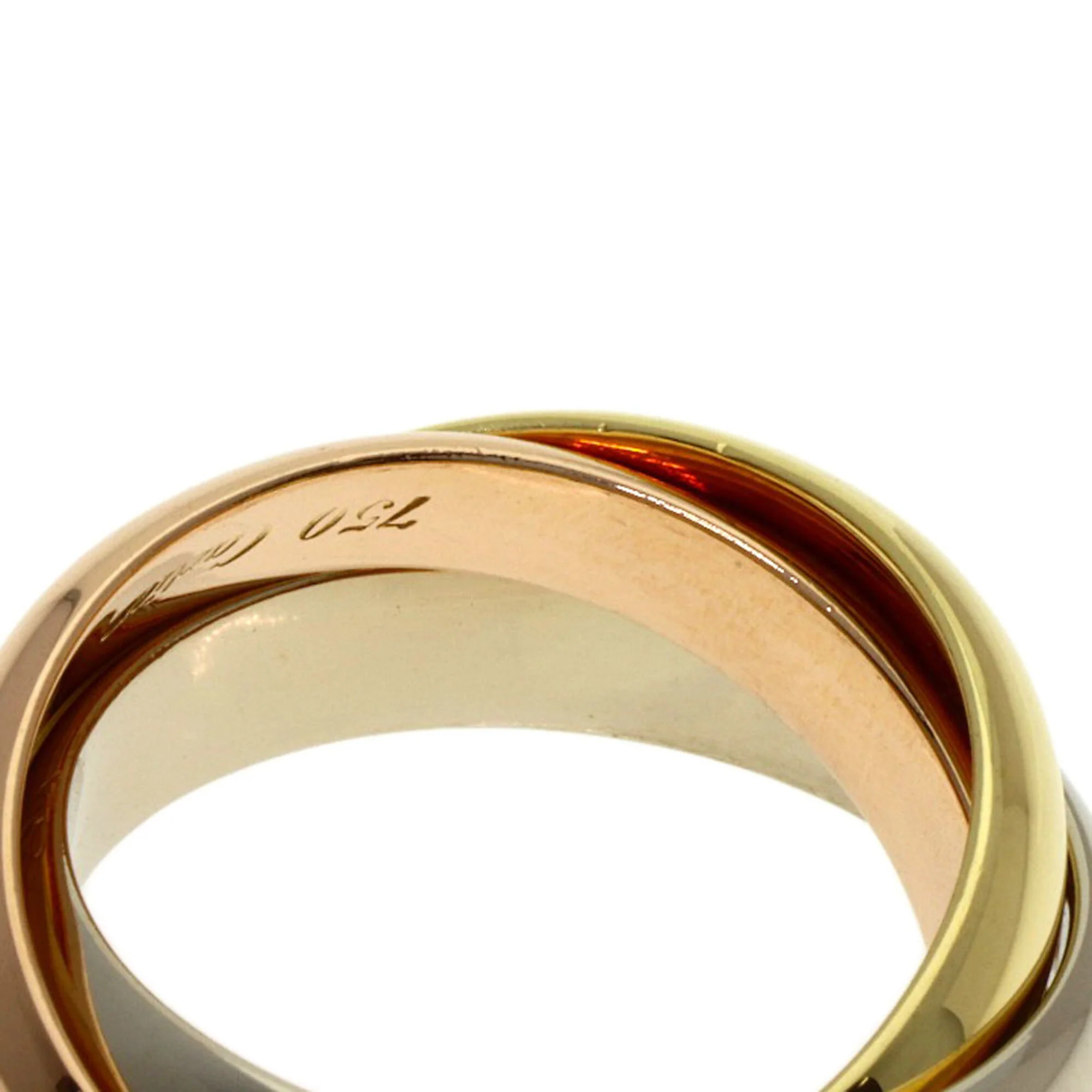 Vendome Louis Cartier Band Ring 18K Tricolor Gold - Image 7